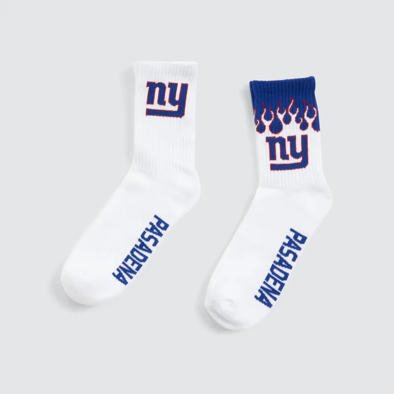 New York Giants 2 Pack Socks White/Dark Blue sold by Nena and Pasadena