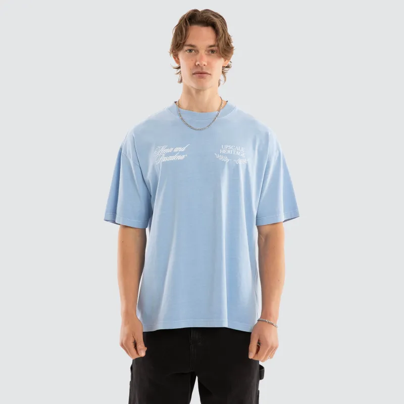 Gentlemen Raptor Tee Pigment Blue Bell sold by Nena and Pasadena