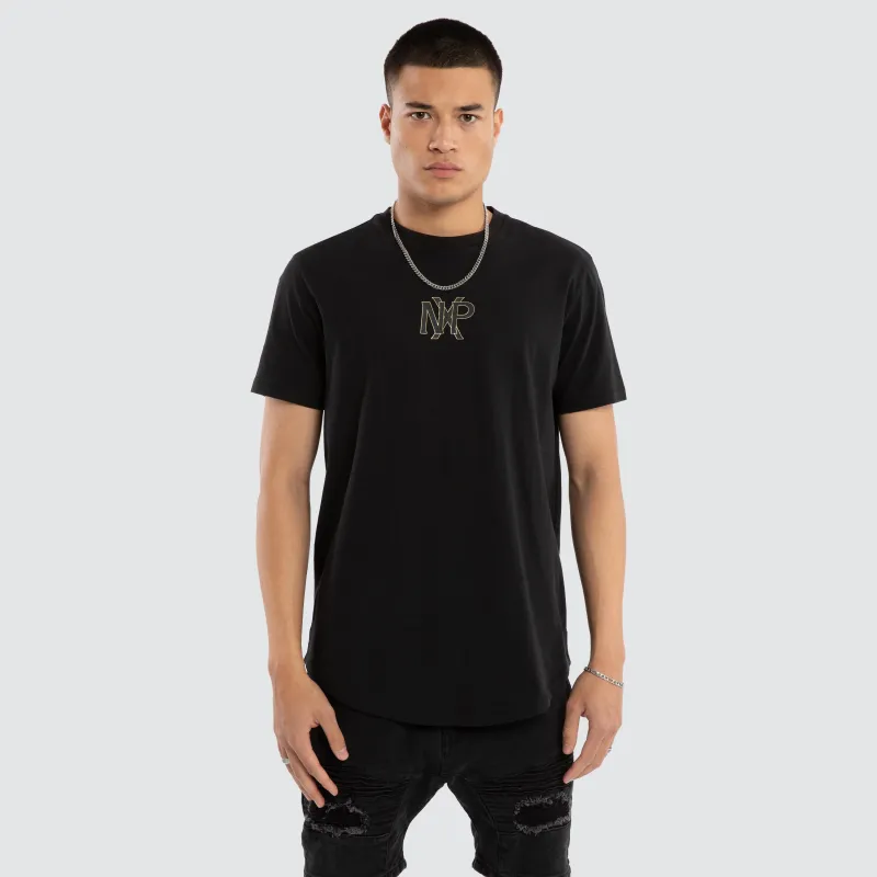 Ensemble Dual Curved Tee Jet Black made by Nena and Pasadena