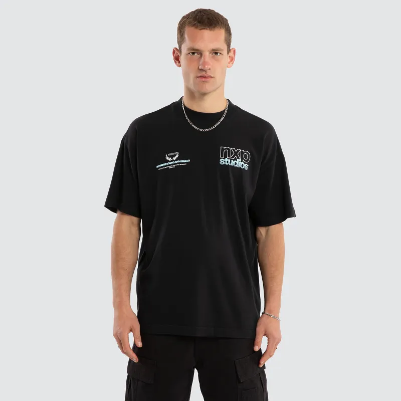 Major Raptor Tee Anthracite Black sold by Nena and Pasadena