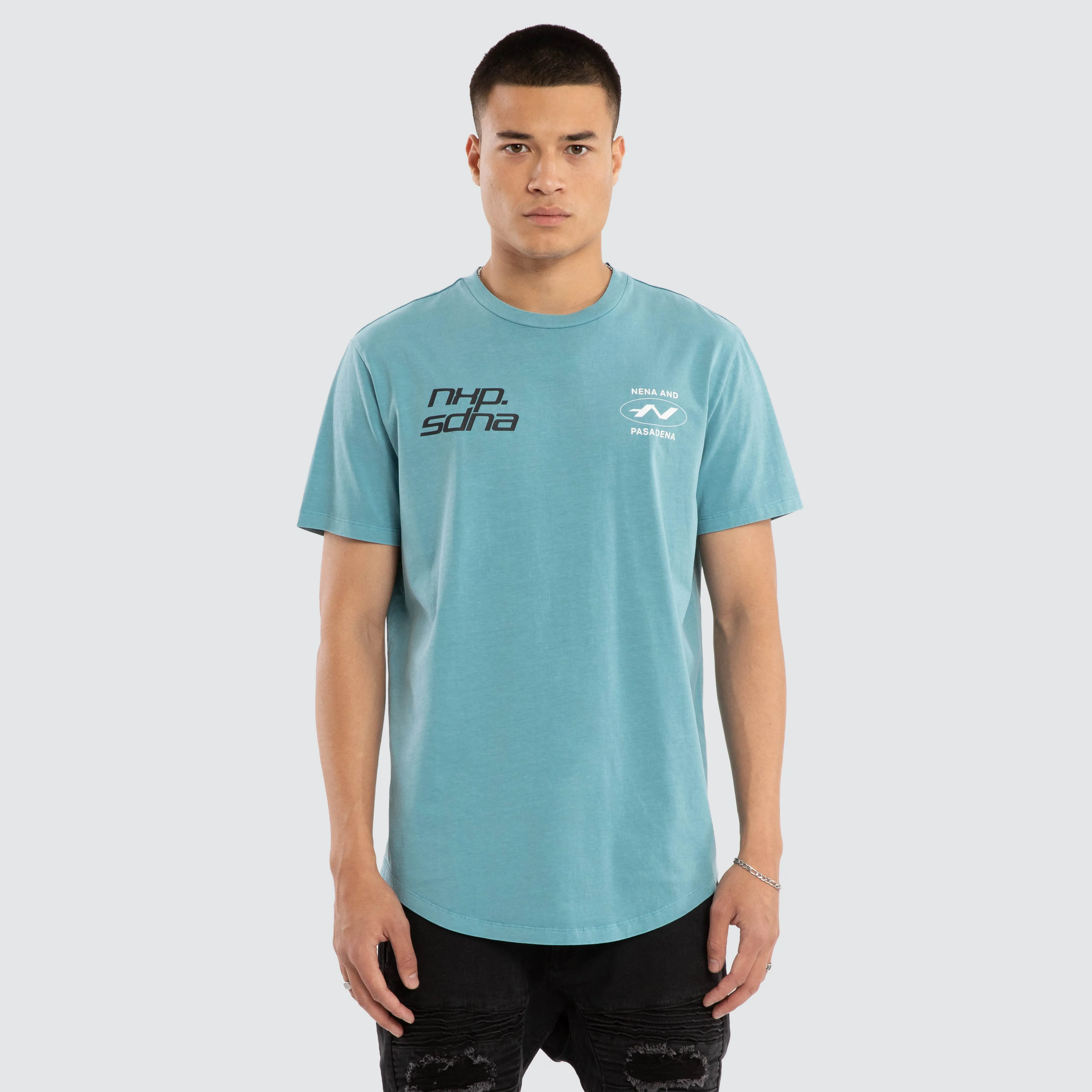 Independent Dual Curved Tee Pigment Cameo sold by Nena and Pasadena