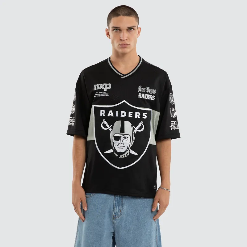 Las Vegas Raiders Goal Mesh Tee Jet Black sold by Nena and Pasadena