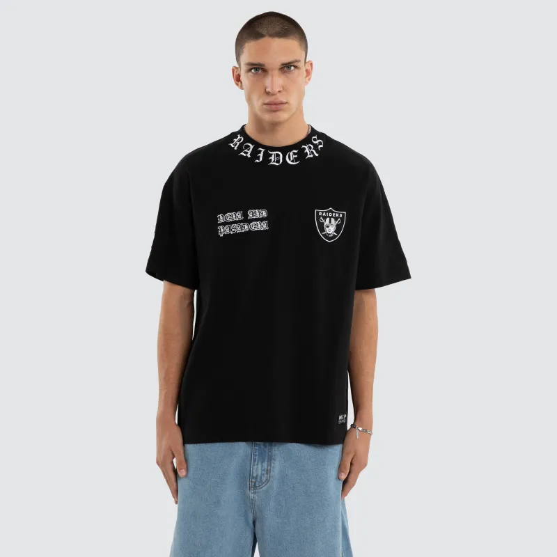 Las Vegas Raiders Shield Tee Jet Black sold by Nena and Pasadena