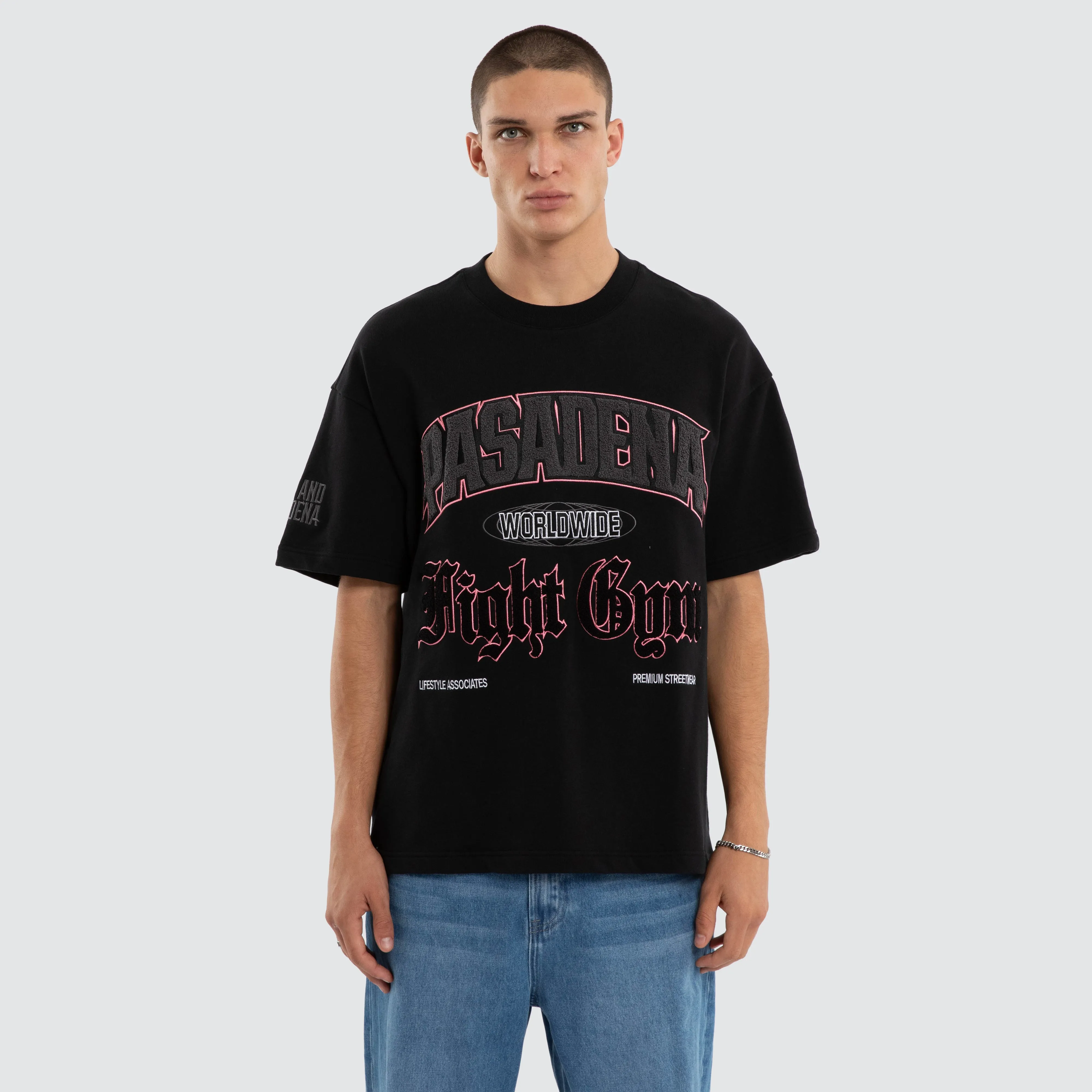 Gym Loopback Raptor Tee Anthracite Black sold by Nena and Pasadena