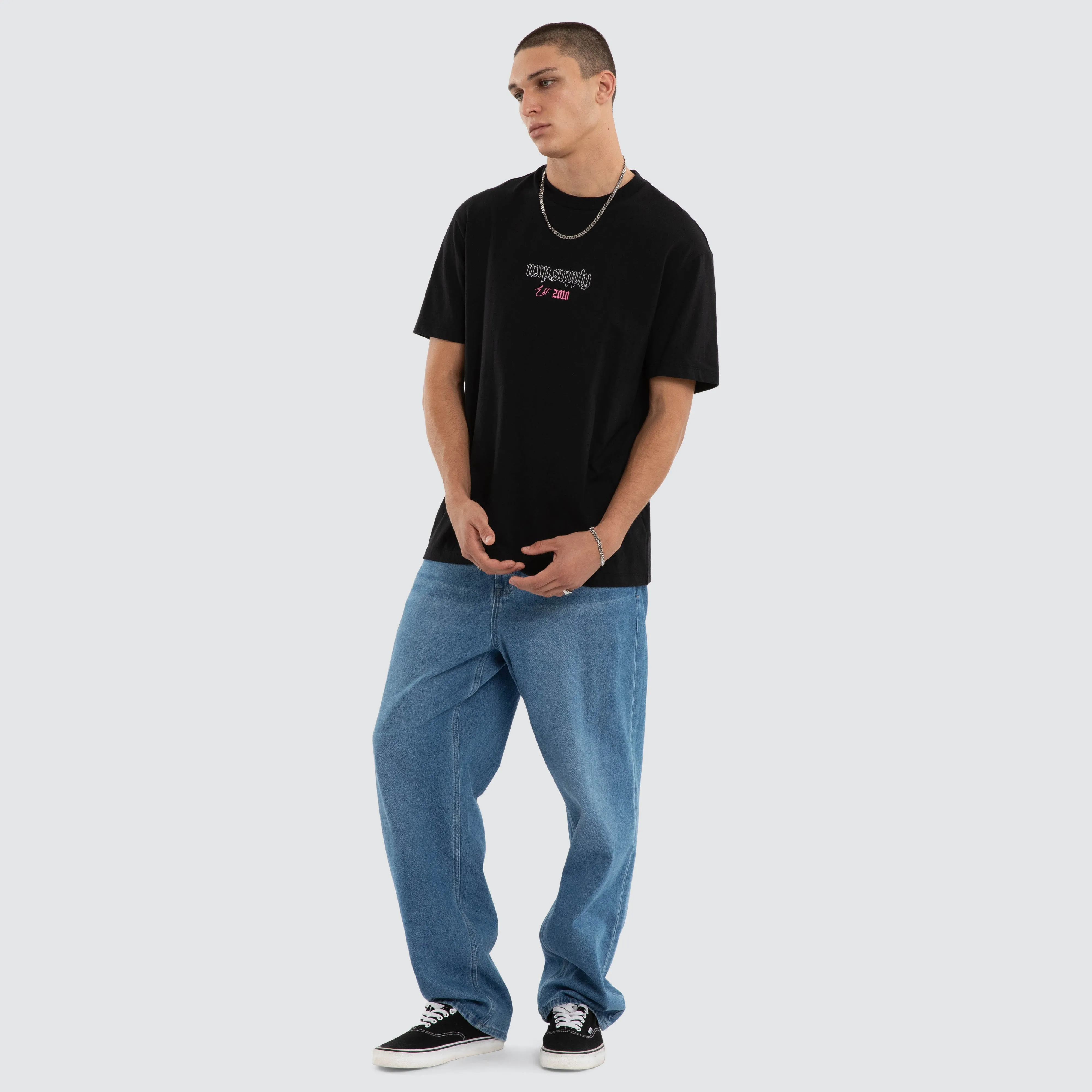 Upscale Relaxed Tee Jet Black sold by Nena and Pasadena product image thumbnail 5