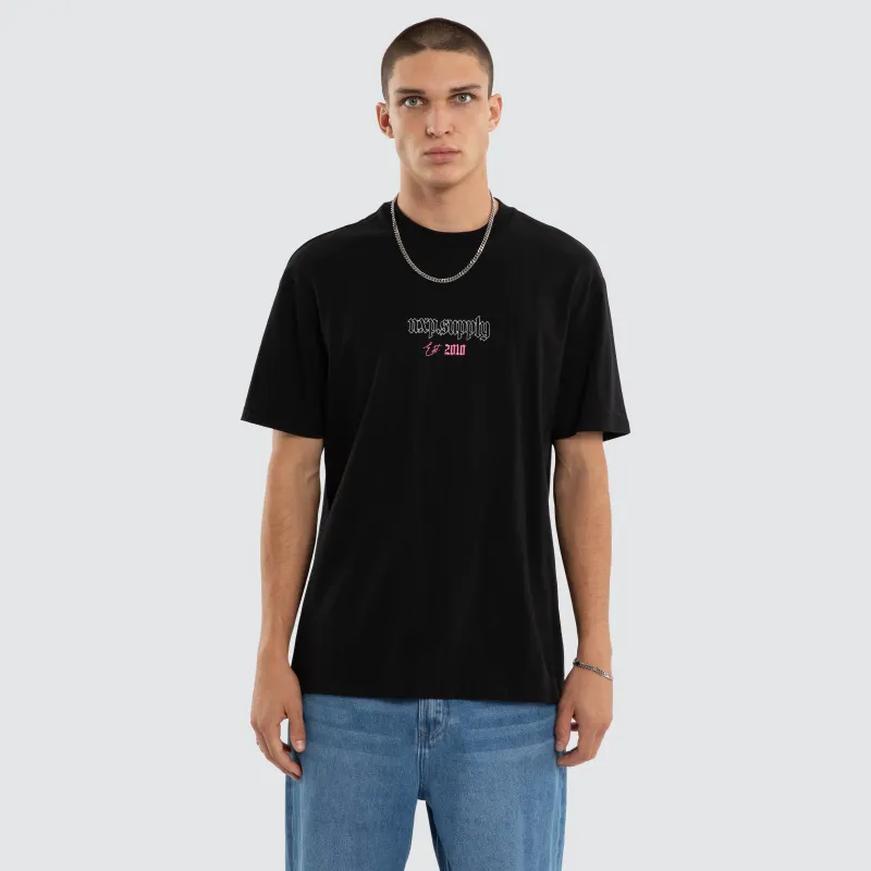 Upscale Relaxed Tee Jet Black sold by Nena and Pasadena