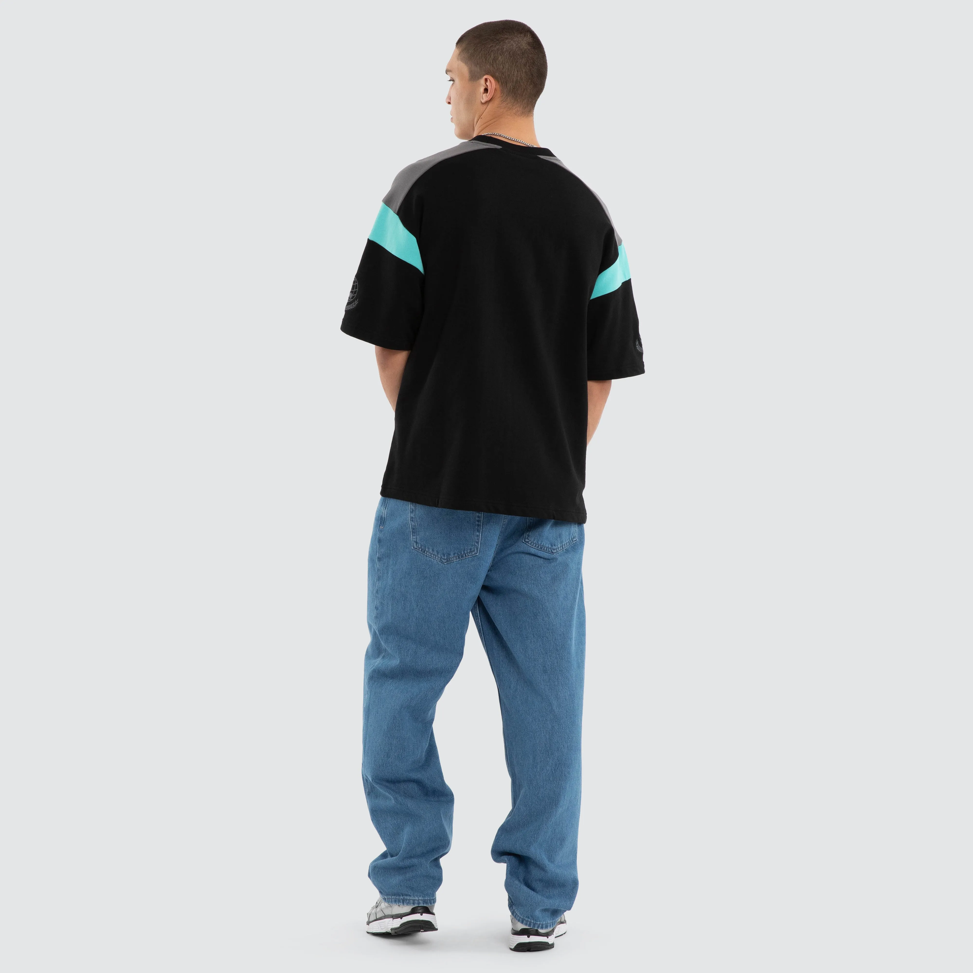 Conquer Loopback Raptor Tee Black/Turquoise sold by Nena and Pasadena product image thumbnail 2