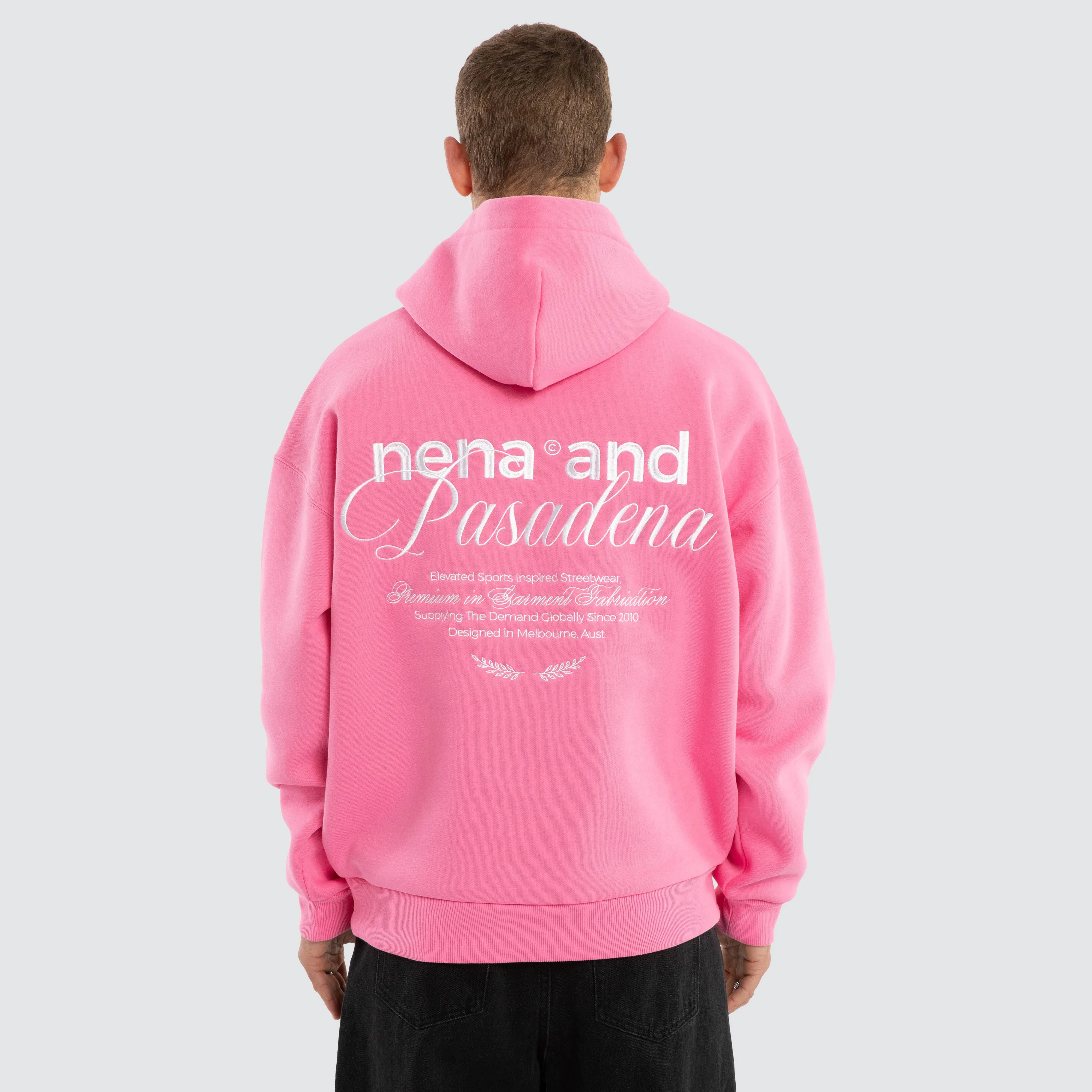 Limitless Box Fit Hoodie Pink sold by Nena and Pasadena
