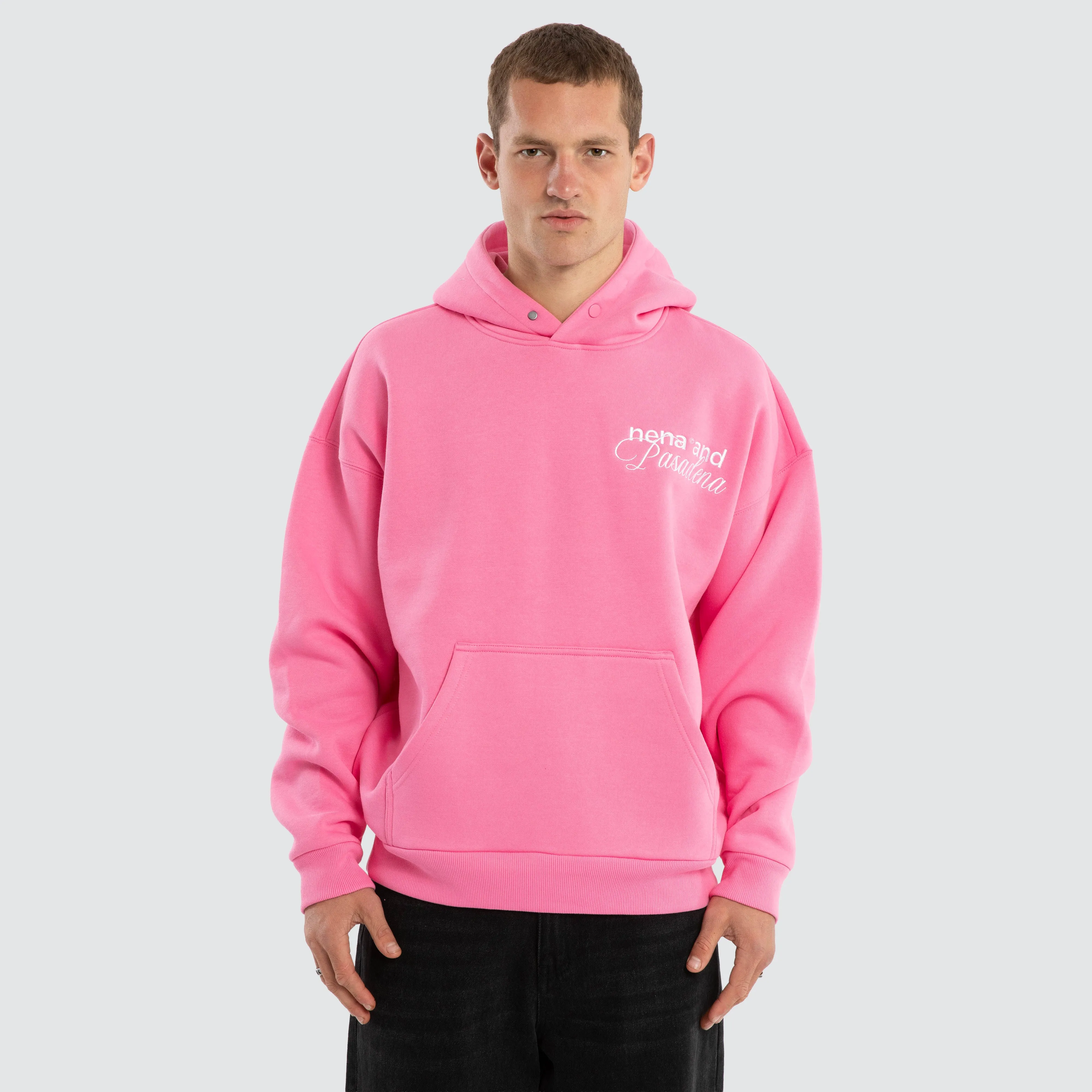 Limitless Box Fit Hoodie Pink sold by Nena and Pasadena product image thumbnail 2