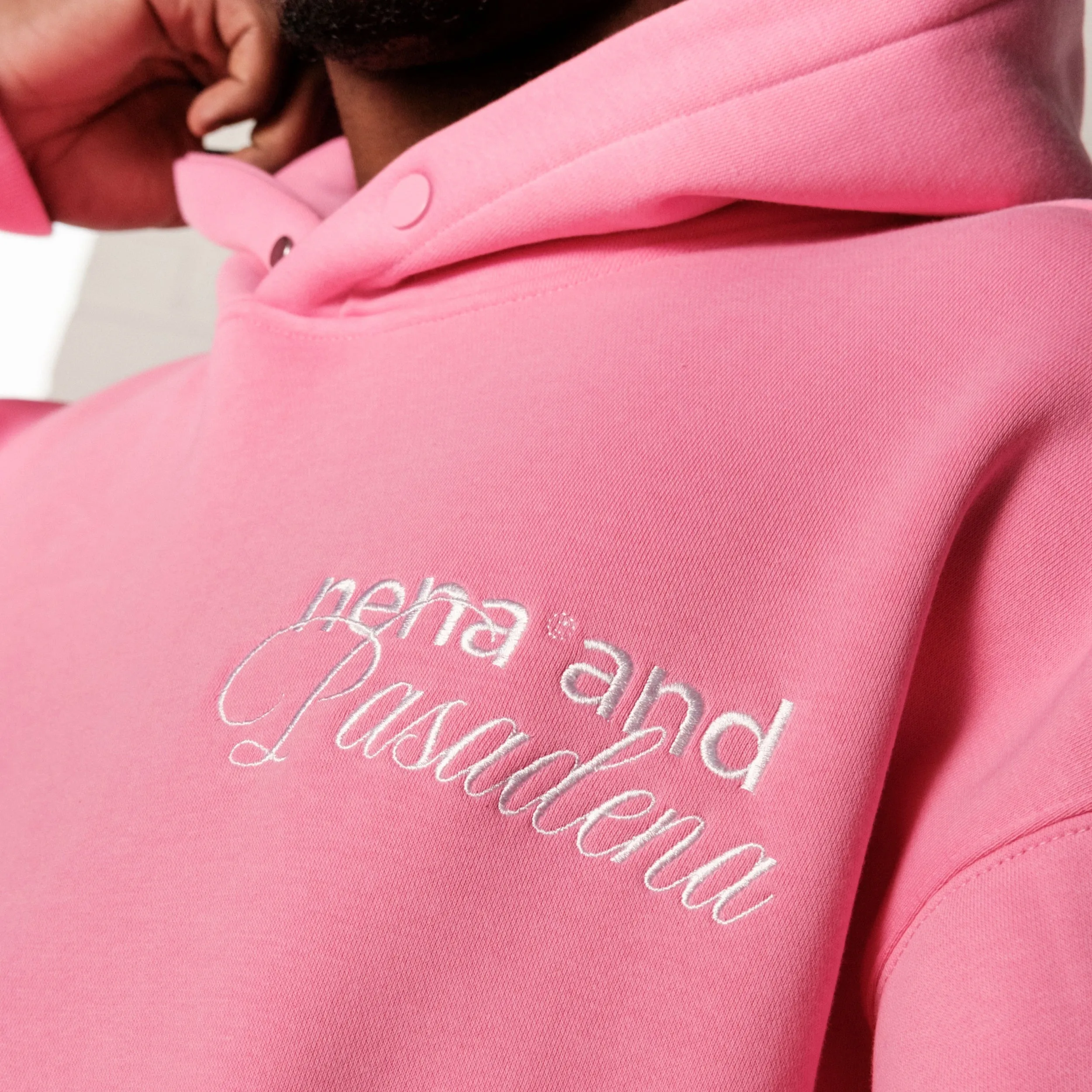 Limitless Box Fit Hoodie Pink sold by Nena and Pasadena product image thumbnail 4