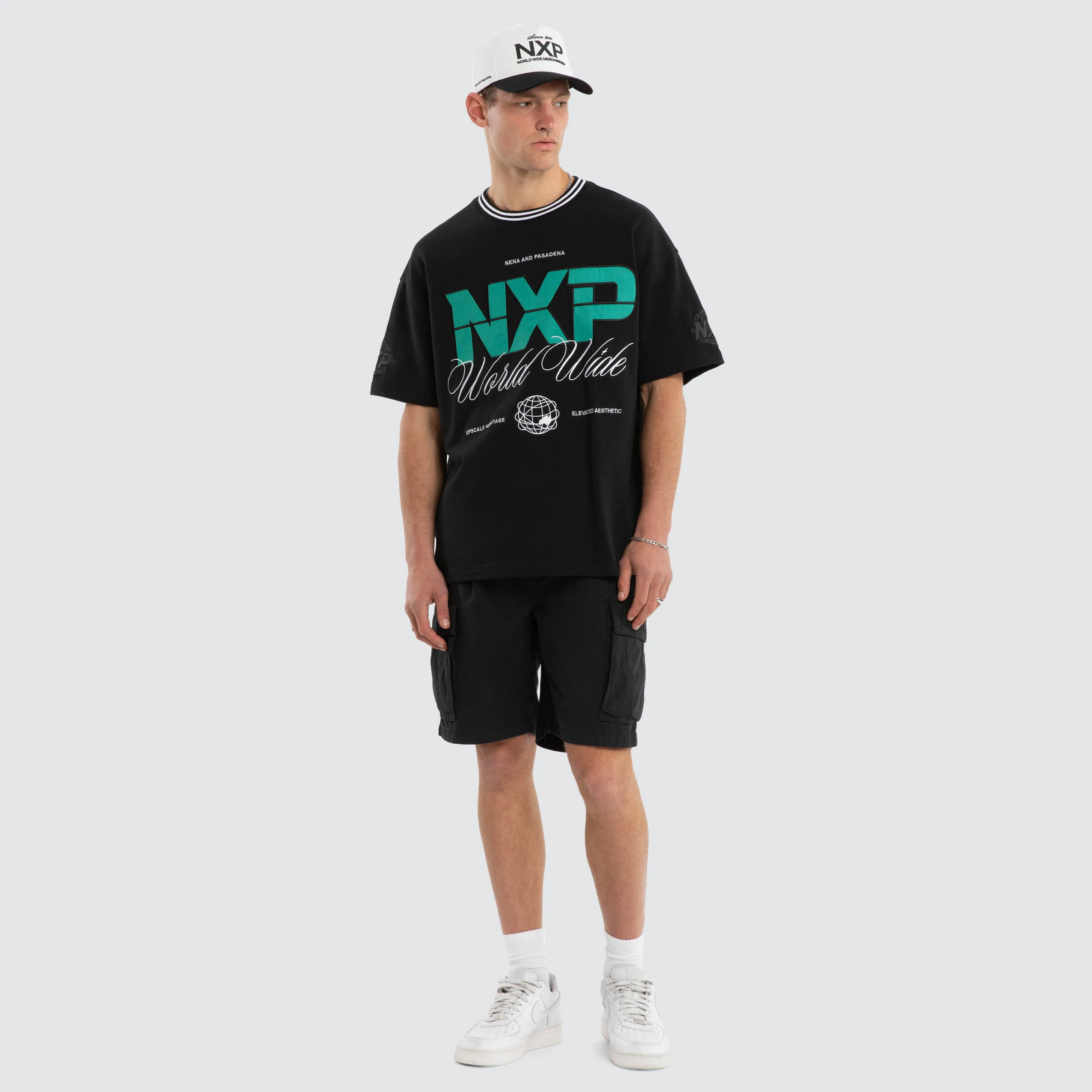 Fame Loopback Raptor Tee Anthracite Black sold by Nena and Pasadena product image thumbnail 5