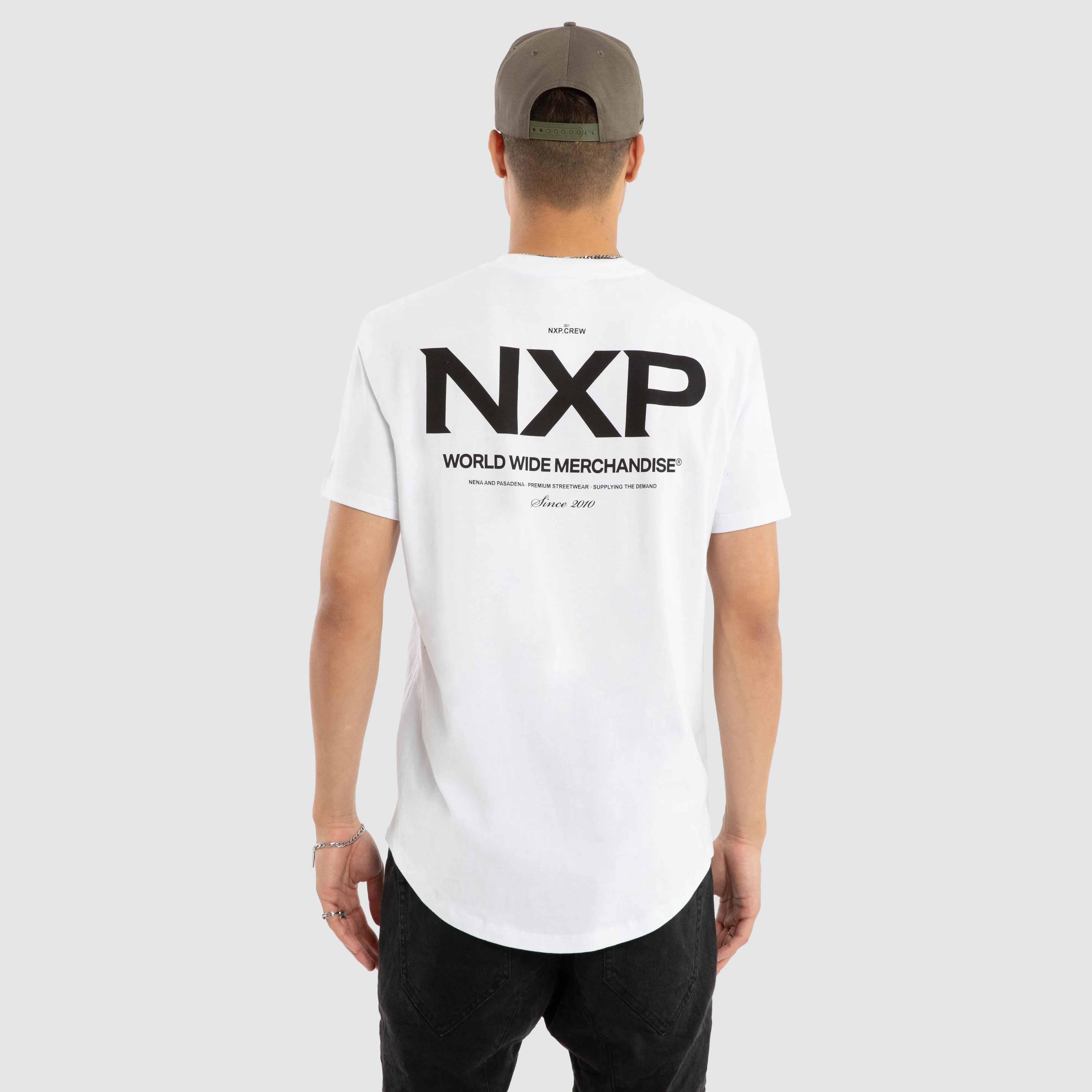 Peak Dual Curved Tee Optical White sold by Nena and Pasadena product image thumbnail 2