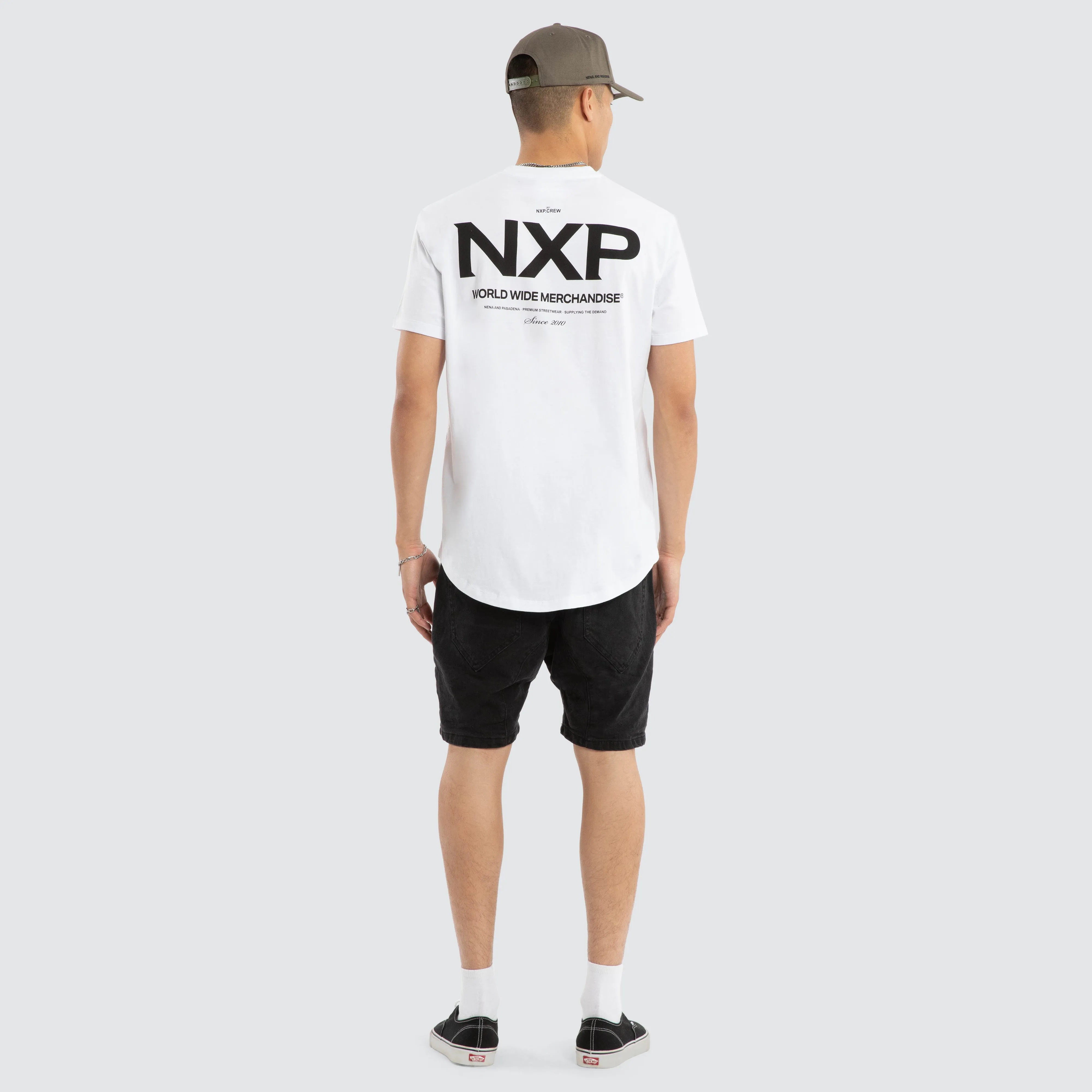 Peak Dual Curved Tee Optical White sold by Nena and Pasadena product image thumbnail 5