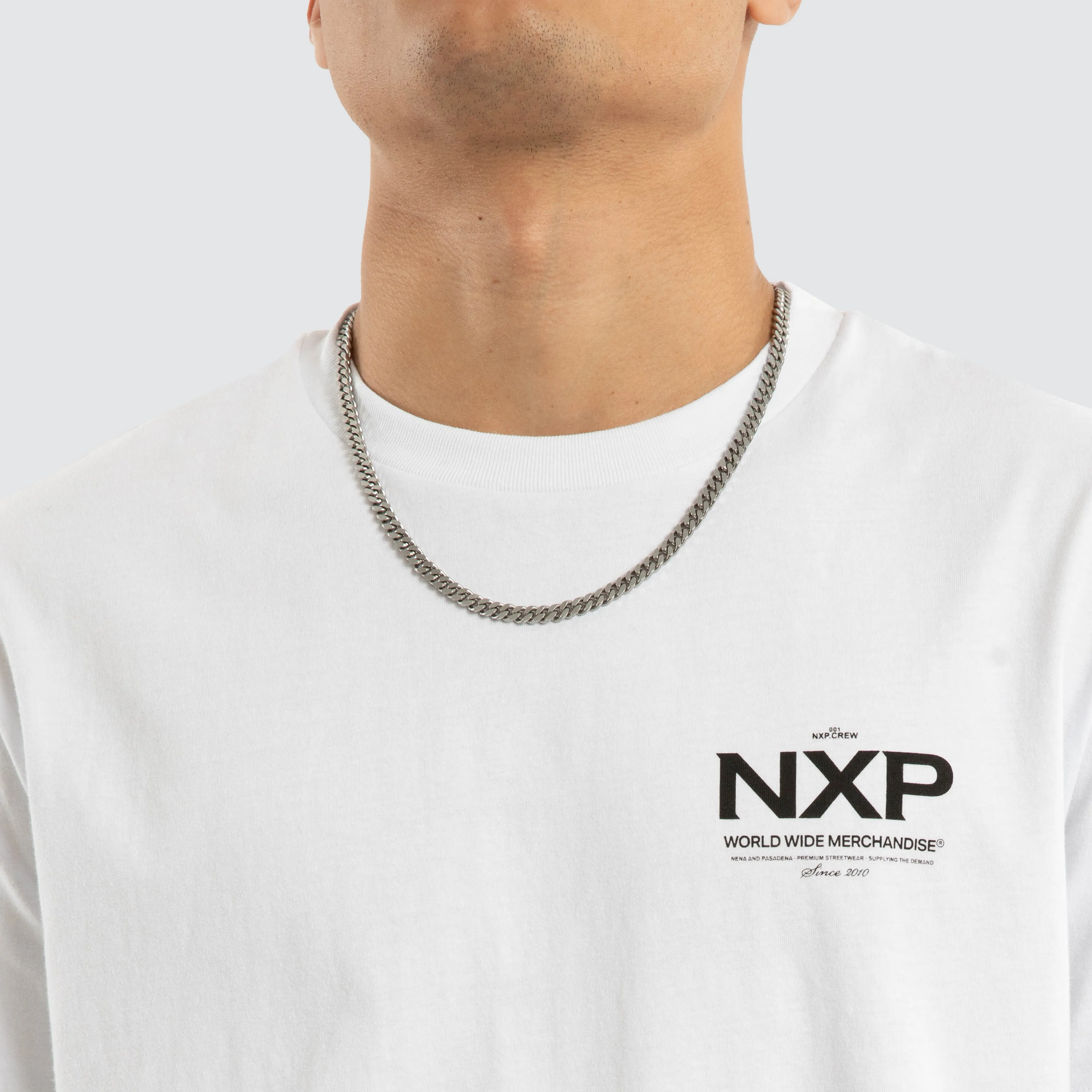 Peak Dual Curved Tee Optical White sold by Nena and Pasadena product image thumbnail 3