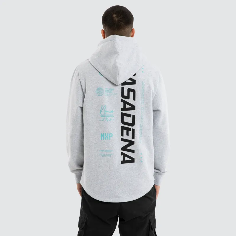 Unbreakable Dual Curved Hoodie Grey Marle made by Nena and Pasadena