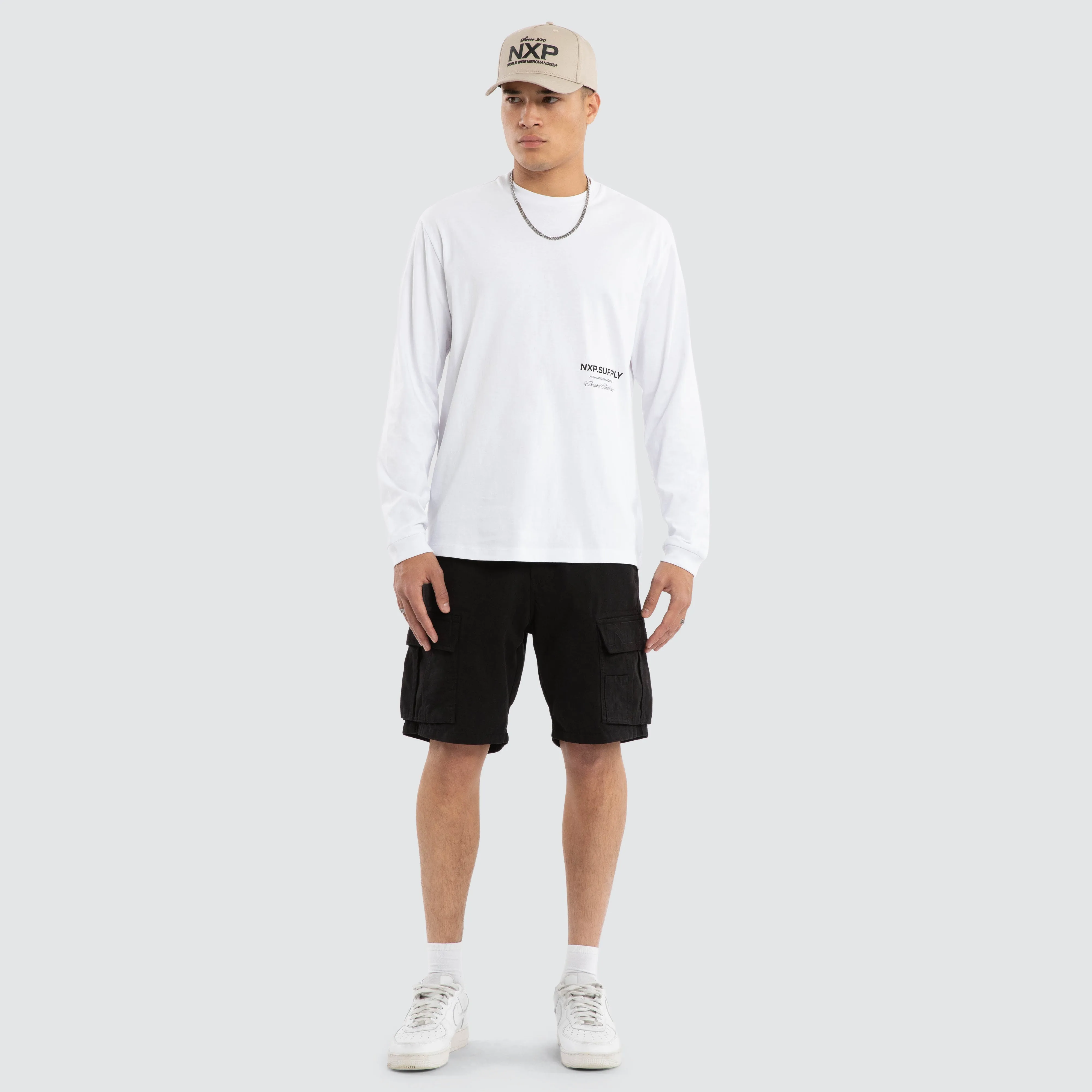 Threads Relaxed Longsleeve Tee Optical White sold by Nena and Pasadena product image thumbnail 5