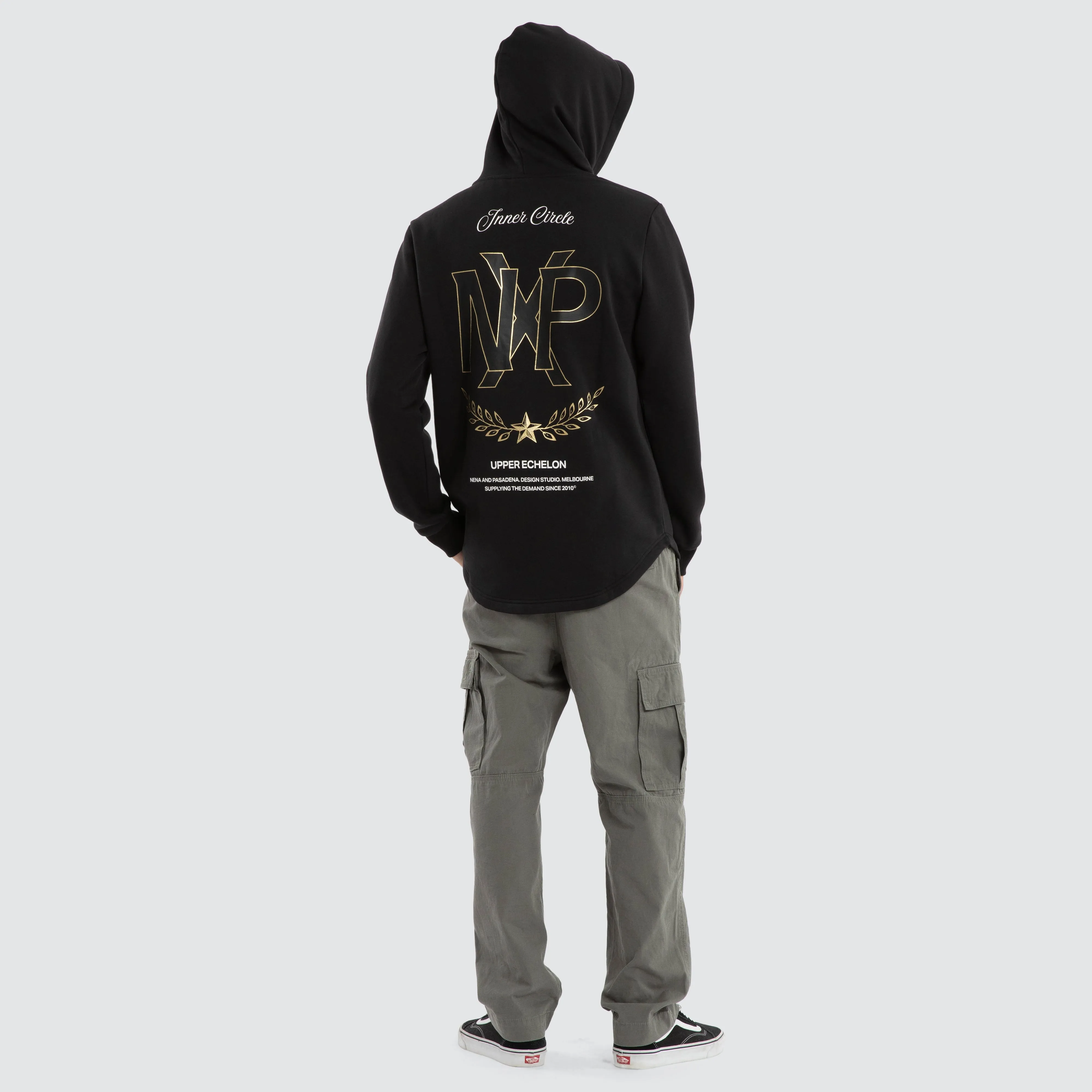 Ensemble Dual Curved Hoodie Jet Black sold by Nena and Pasadena product image thumbnail 5
