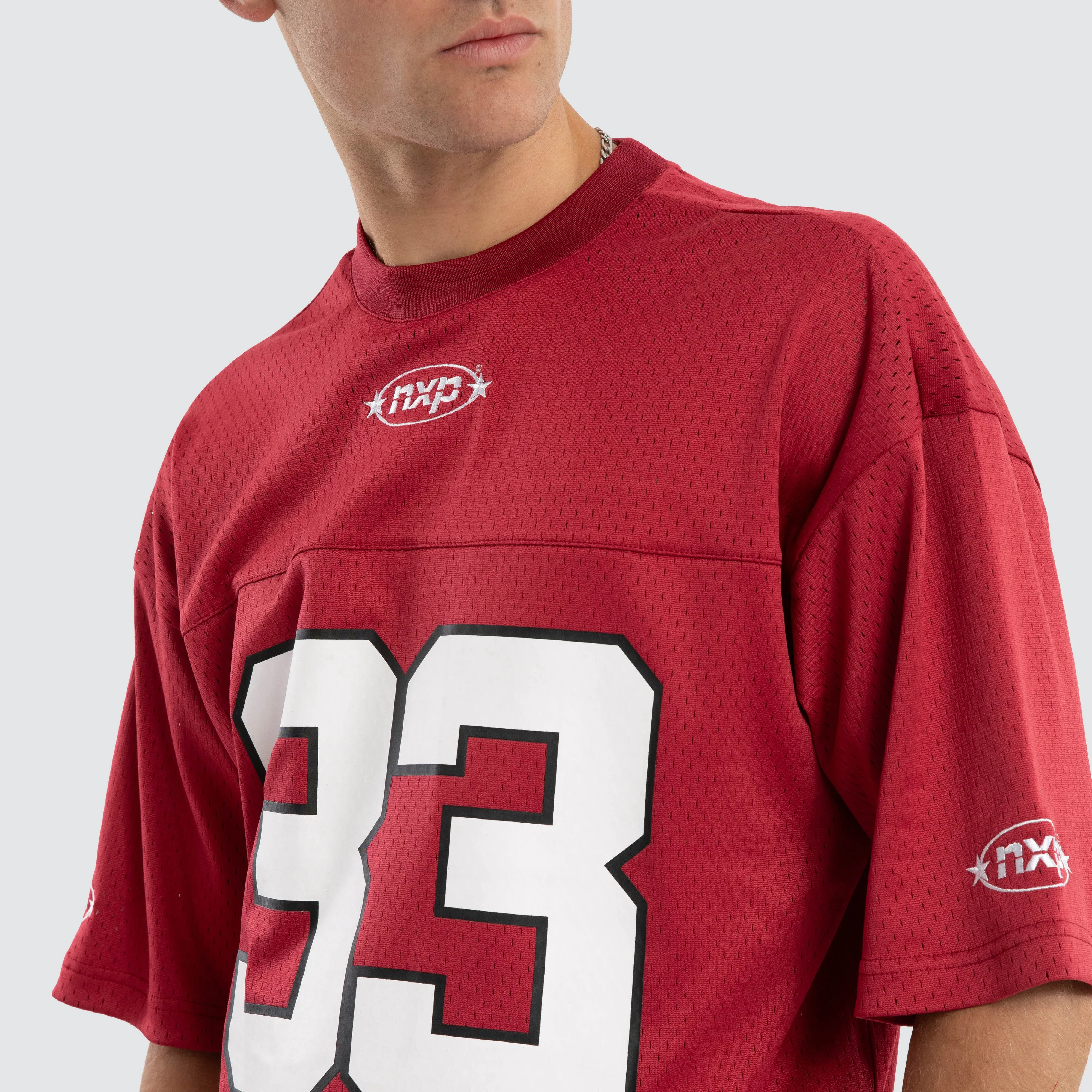 Offbeat Football Jersey Maroon sold by Nena and Pasadena product image thumbnail 4