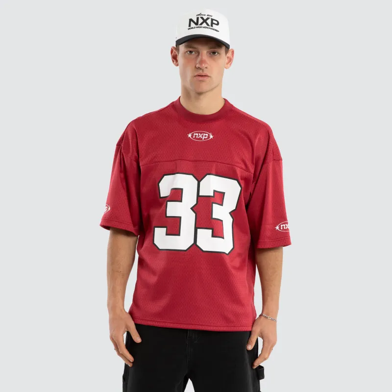 Offbeat Football Jersey Maroon made by Nena and Pasadena