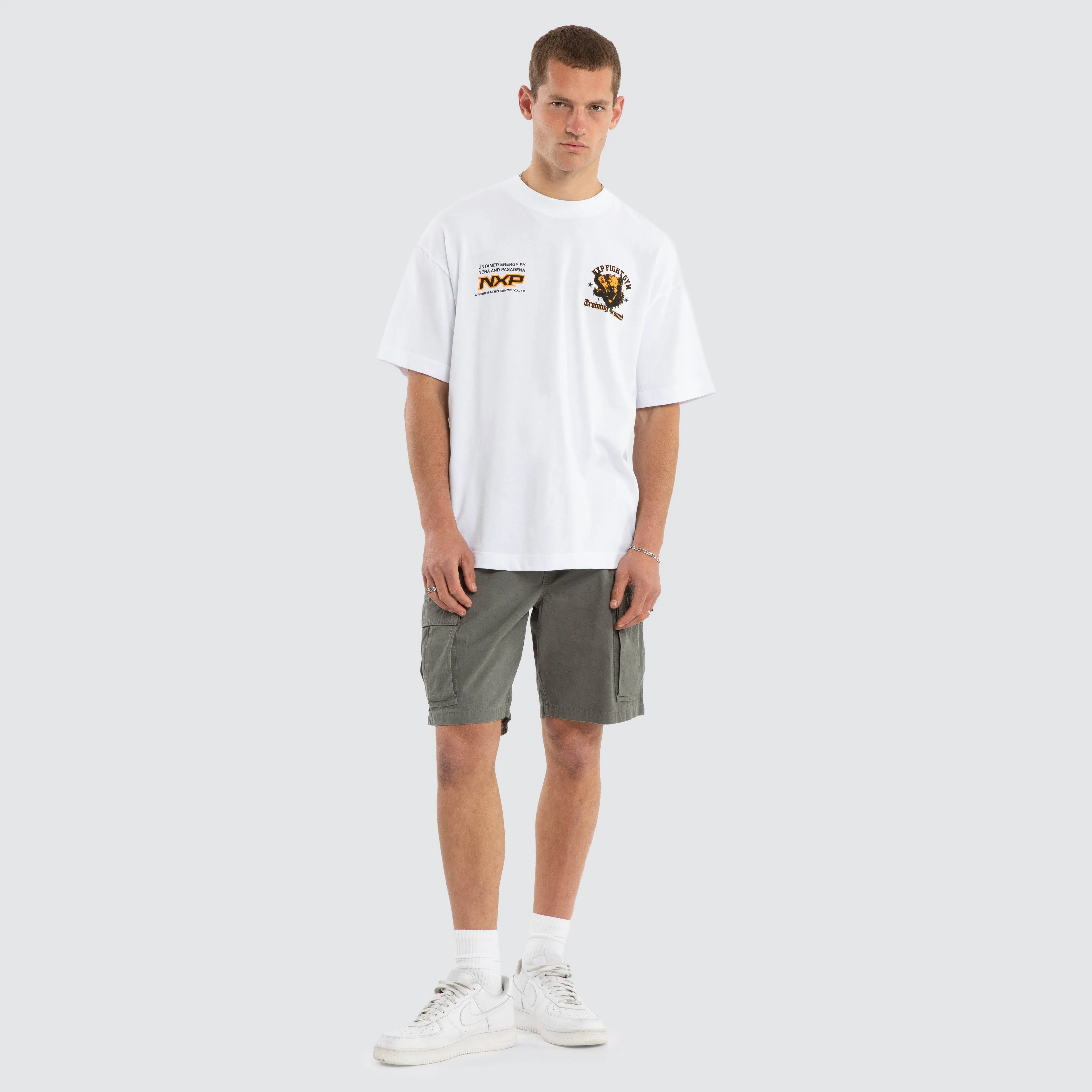 Beast Mode Raptor Tee Optical White sold by Nena and Pasadena product image thumbnail 5