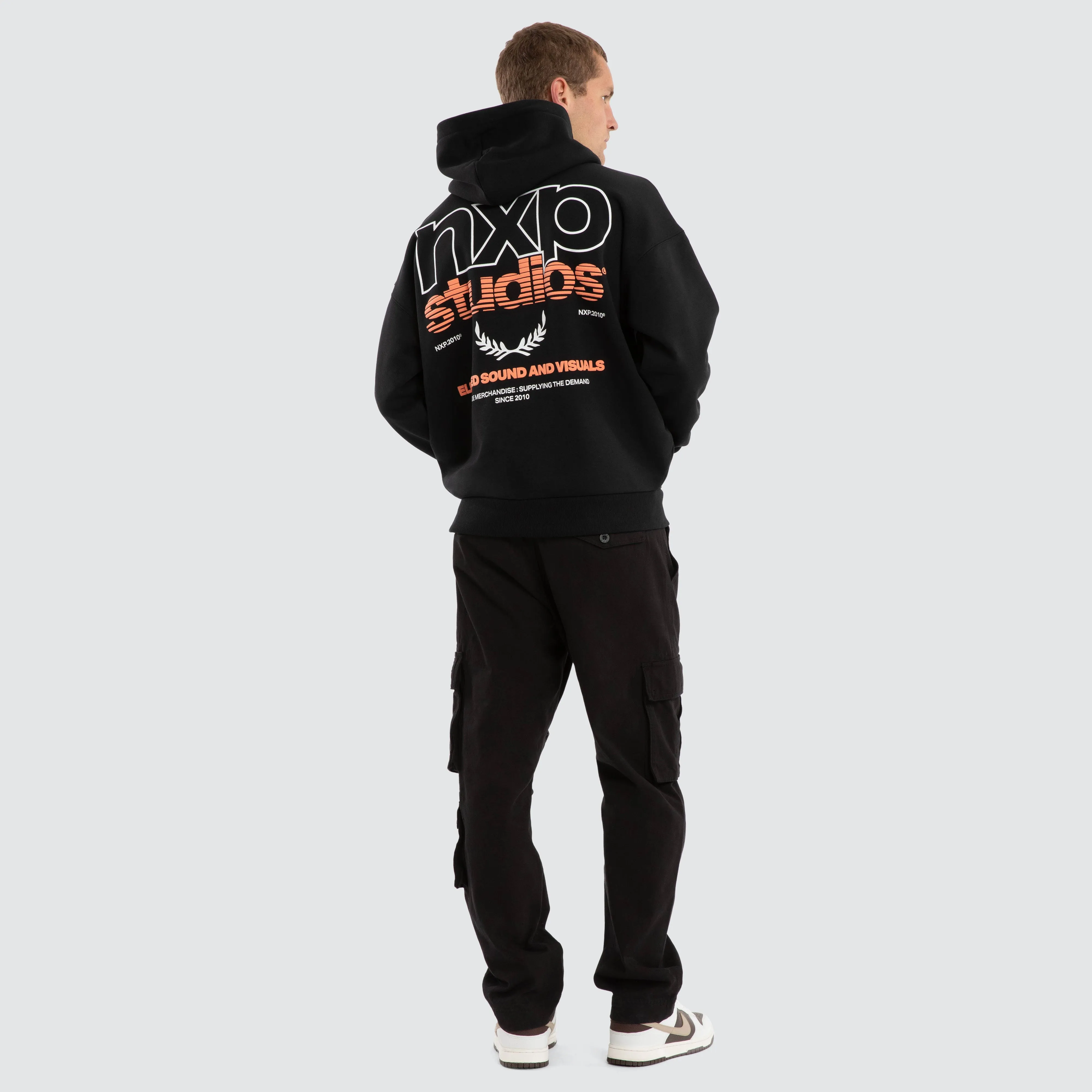 Major Box Fit Hoodie Anthracite Black sold by Nena and Pasadena product image thumbnail 4