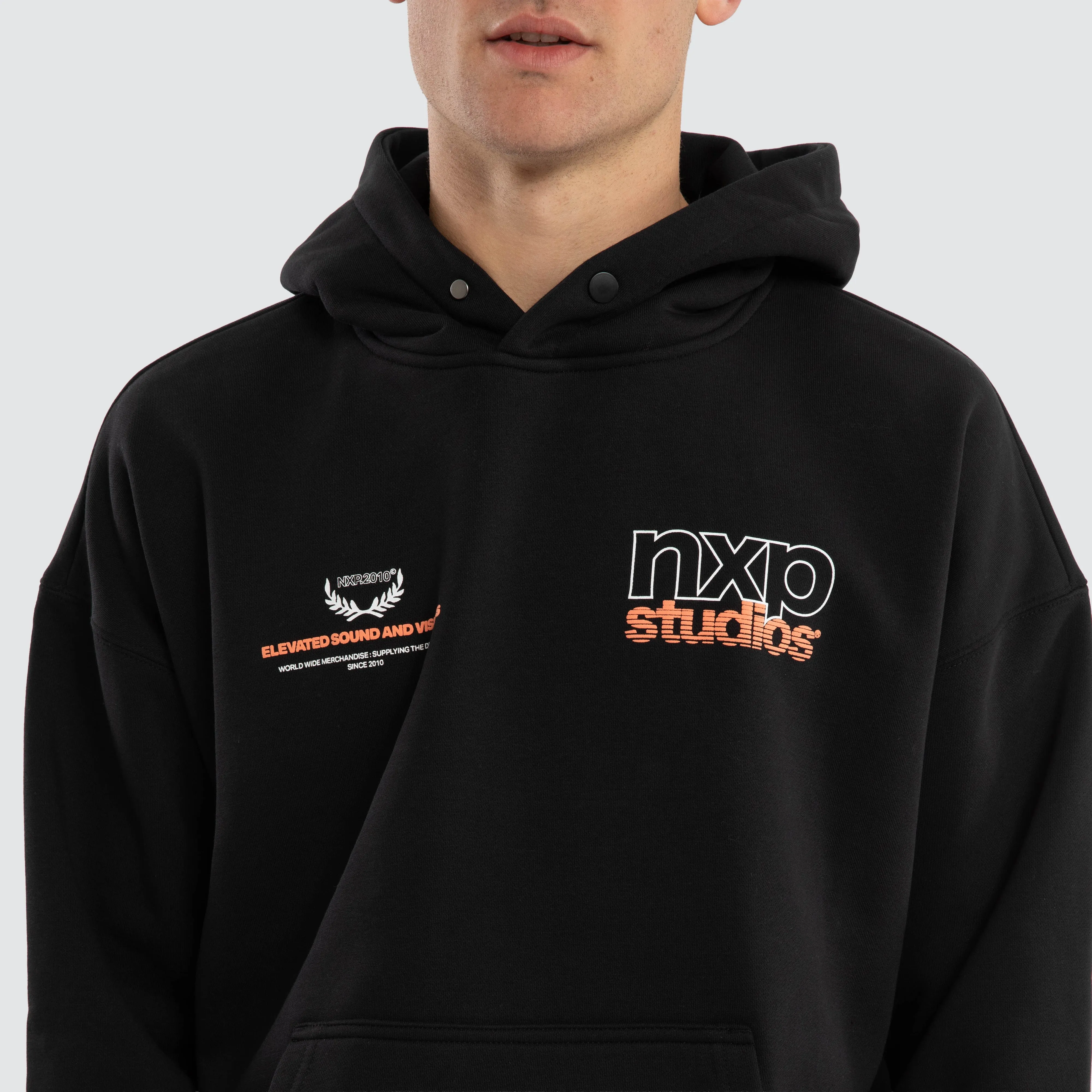 Major Box Fit Hoodie Anthracite Black sold by Nena and Pasadena product image thumbnail 2