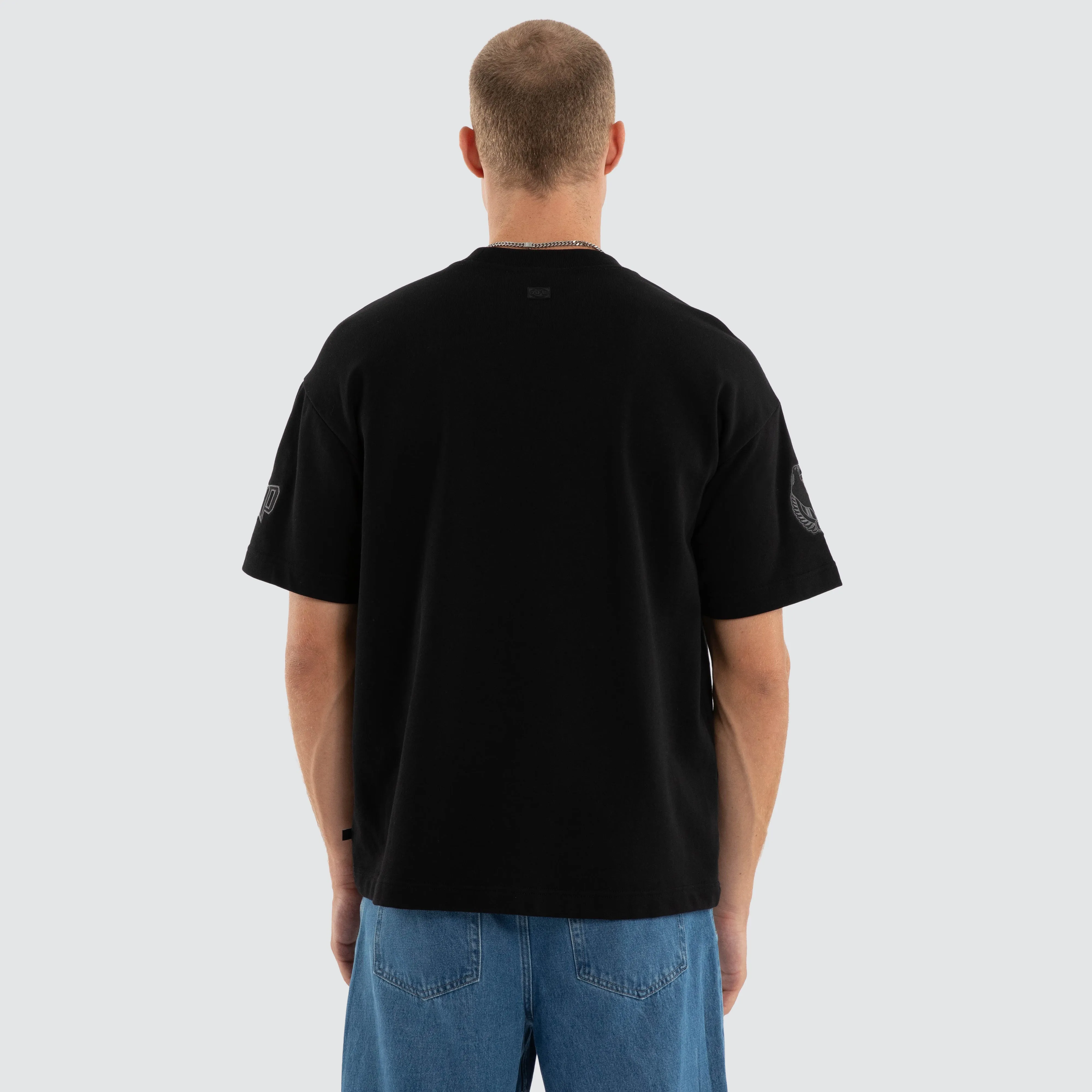 Collingwood Magpies Perform Loopback Tee Jet Black sold by Nena and Pasadena product image thumbnail 4