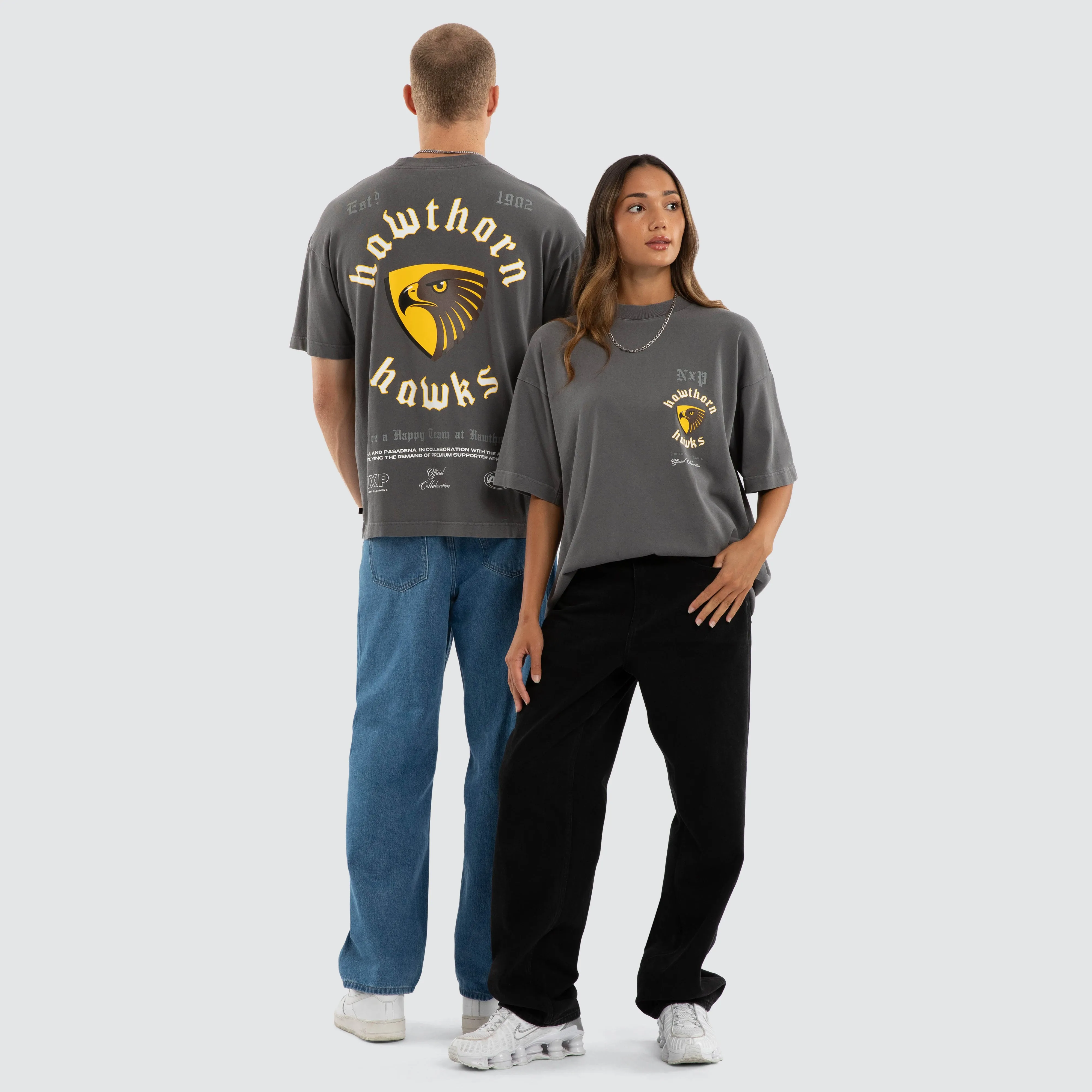 Hawthorn Hawks Off-Season Tee Pigment Charcoal sold by Nena and Pasadena product image thumbnail 5