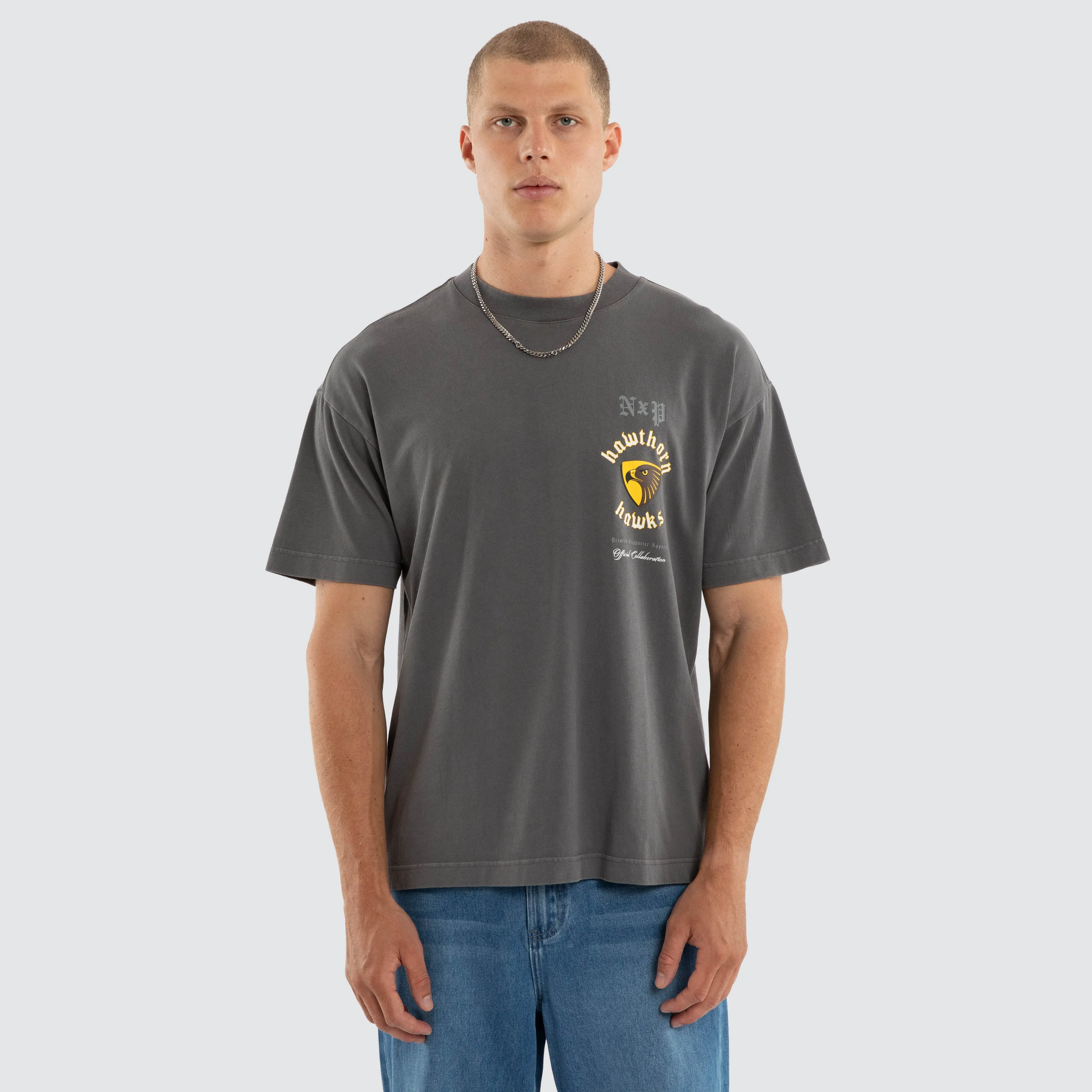 Hawthorn Hawks Off-Season Tee Pigment Charcoal sold by Nena and Pasadena product image thumbnail 4