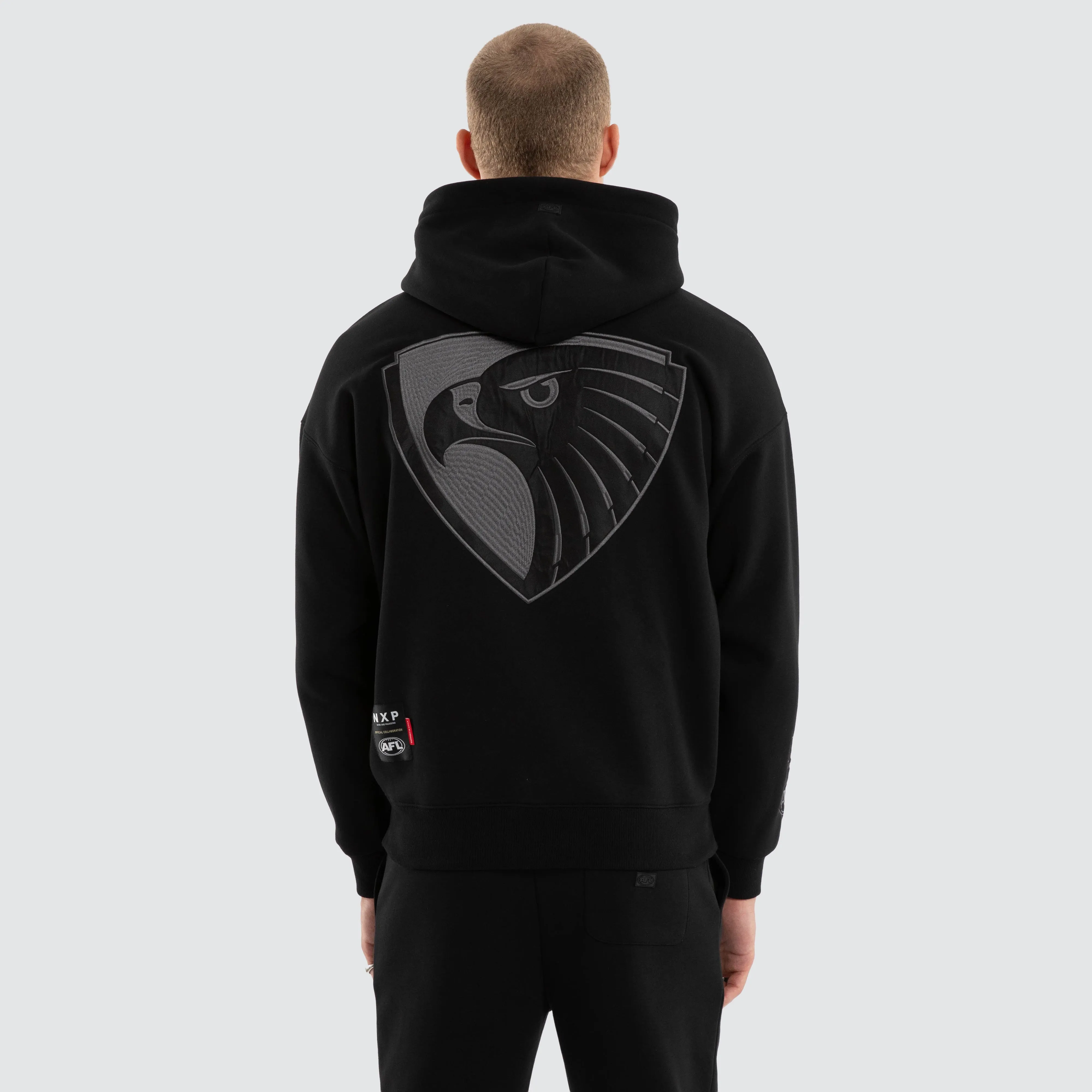 Hawthorn Hawks Persistent Hoodie Jet Black sold by Nena and Pasadena product image thumbnail 3