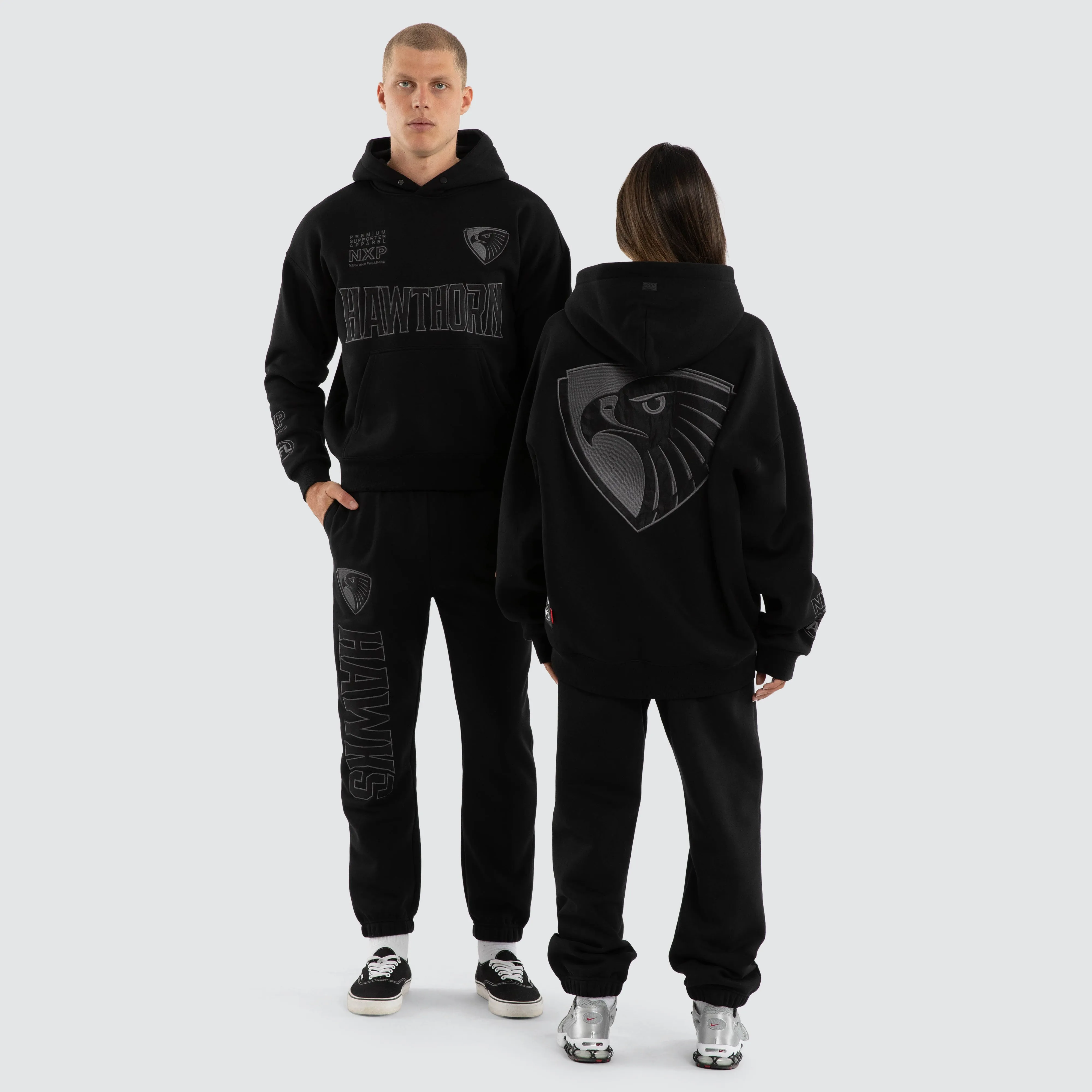 Hawthorn Hawks Persistent Hoodie Jet Black sold by Nena and Pasadena product image thumbnail 5