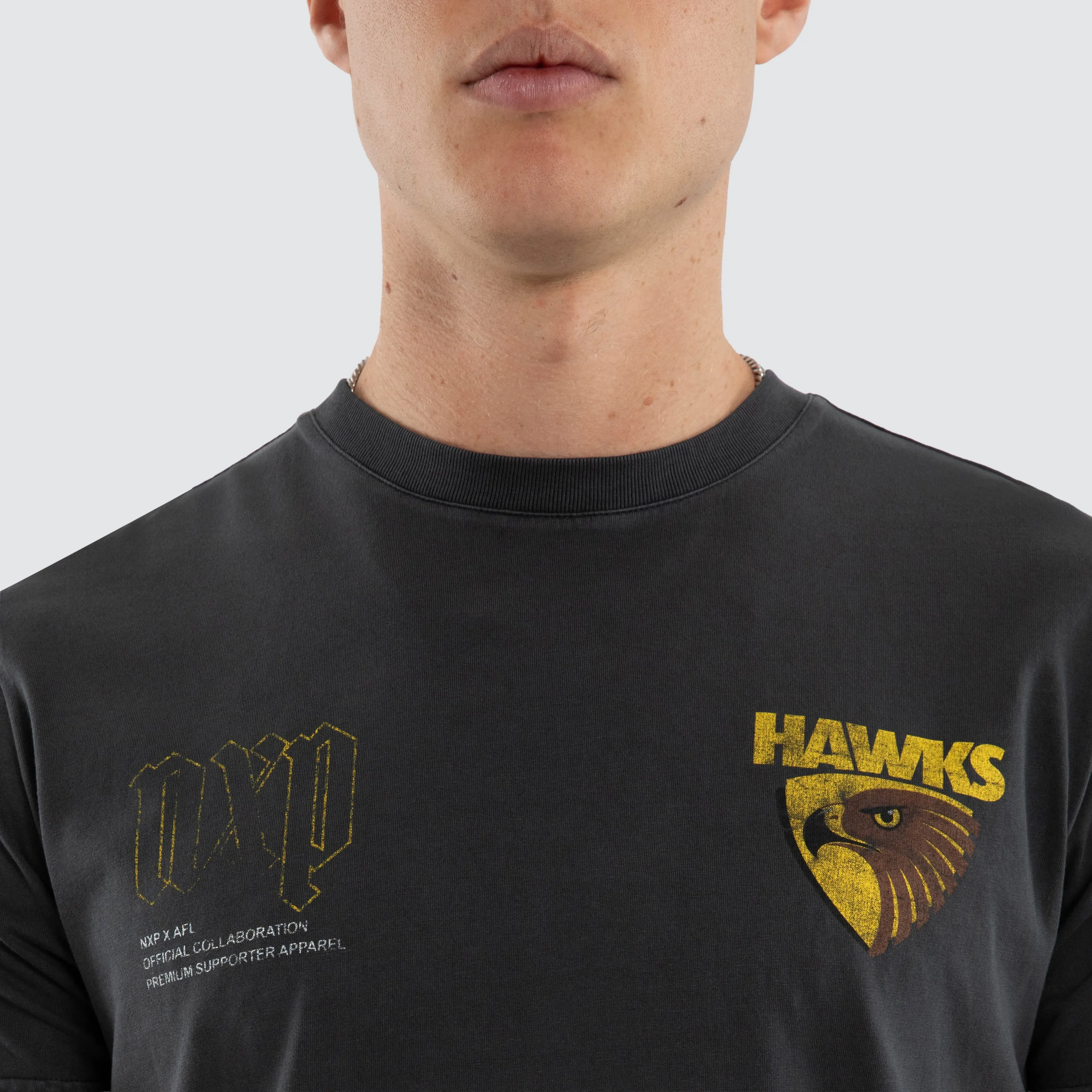 Hawthorn Hawks Active Vintage Tee Pigment Asphalt sold by Nena and Pasadena product image thumbnail 3