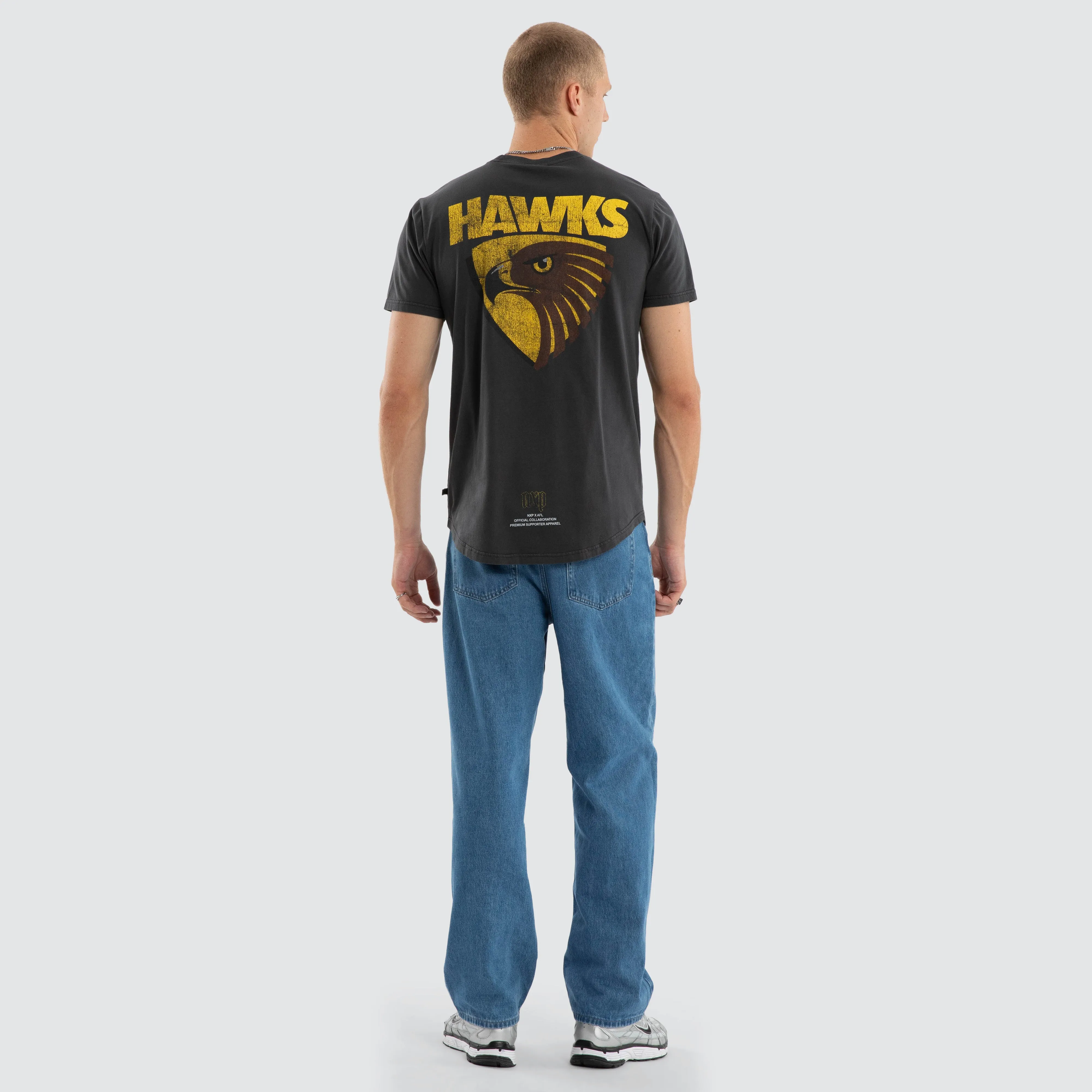 Hawthorn Hawks Active Vintage Tee Pigment Asphalt sold by Nena and Pasadena product image thumbnail 5