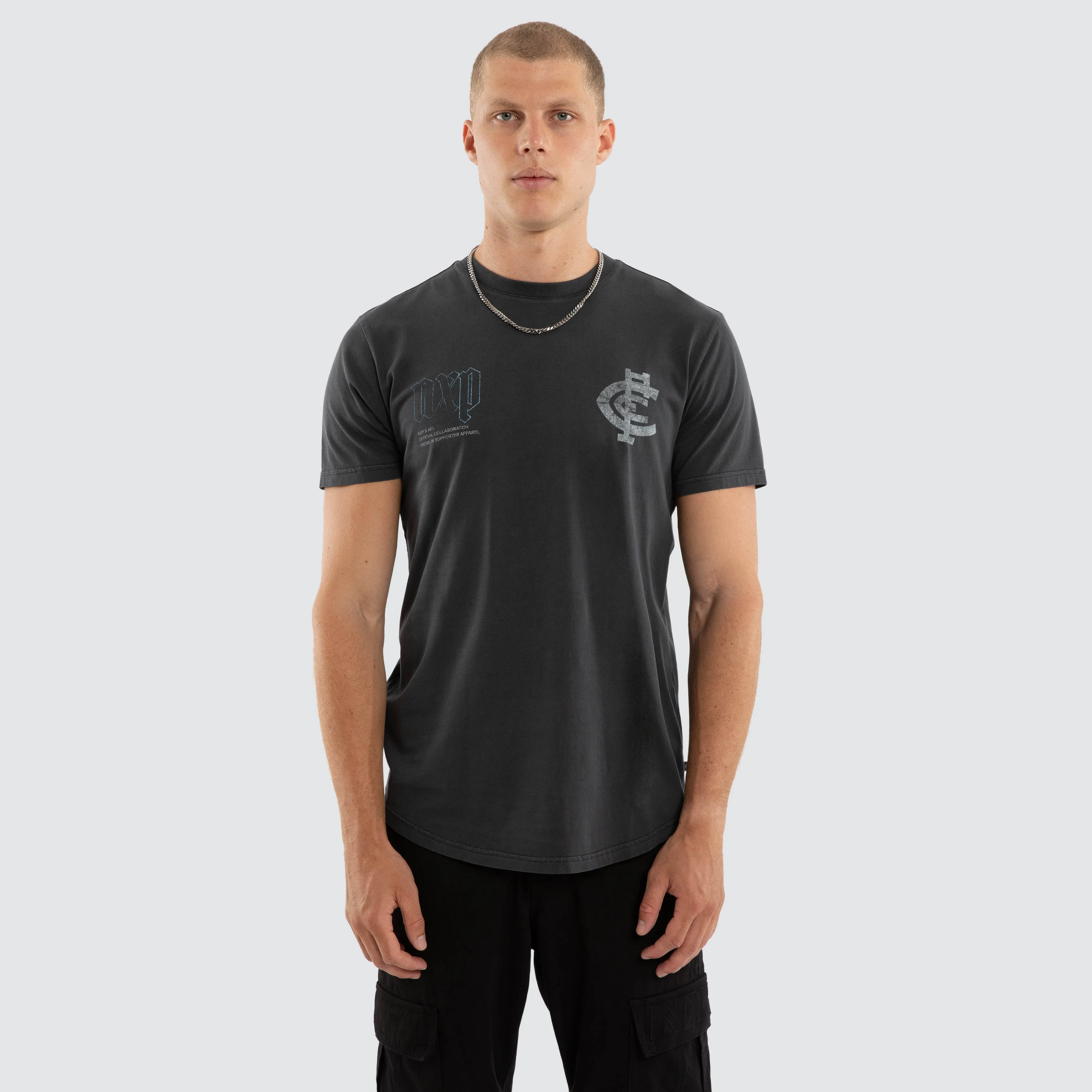 Carlton Blues Active Vintage Tee Pigment Asphalt sold by Nena and Pasadena product image thumbnail 3