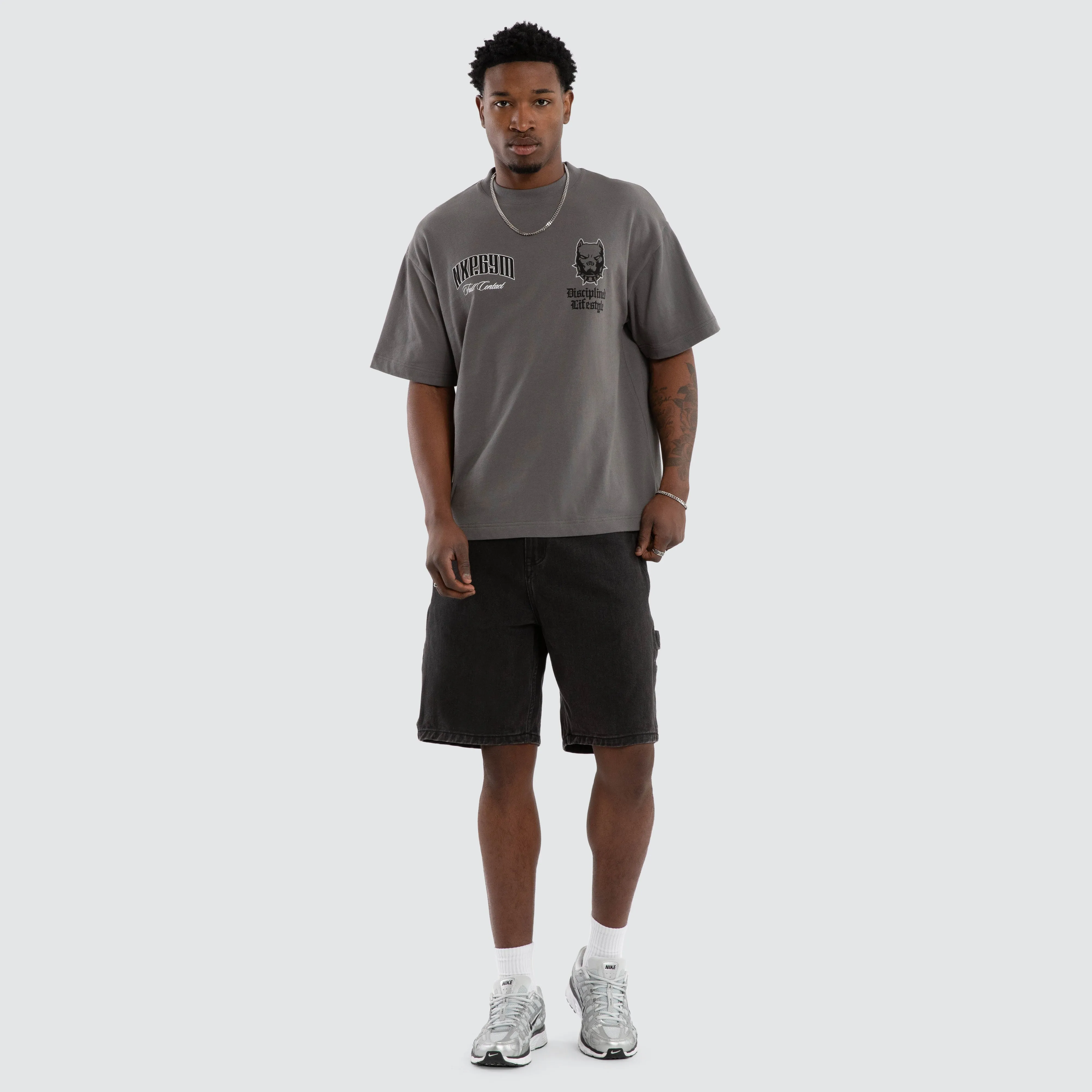 Inertia Street Tee Charcoal sold by Nena and Pasadena product image thumbnail 5