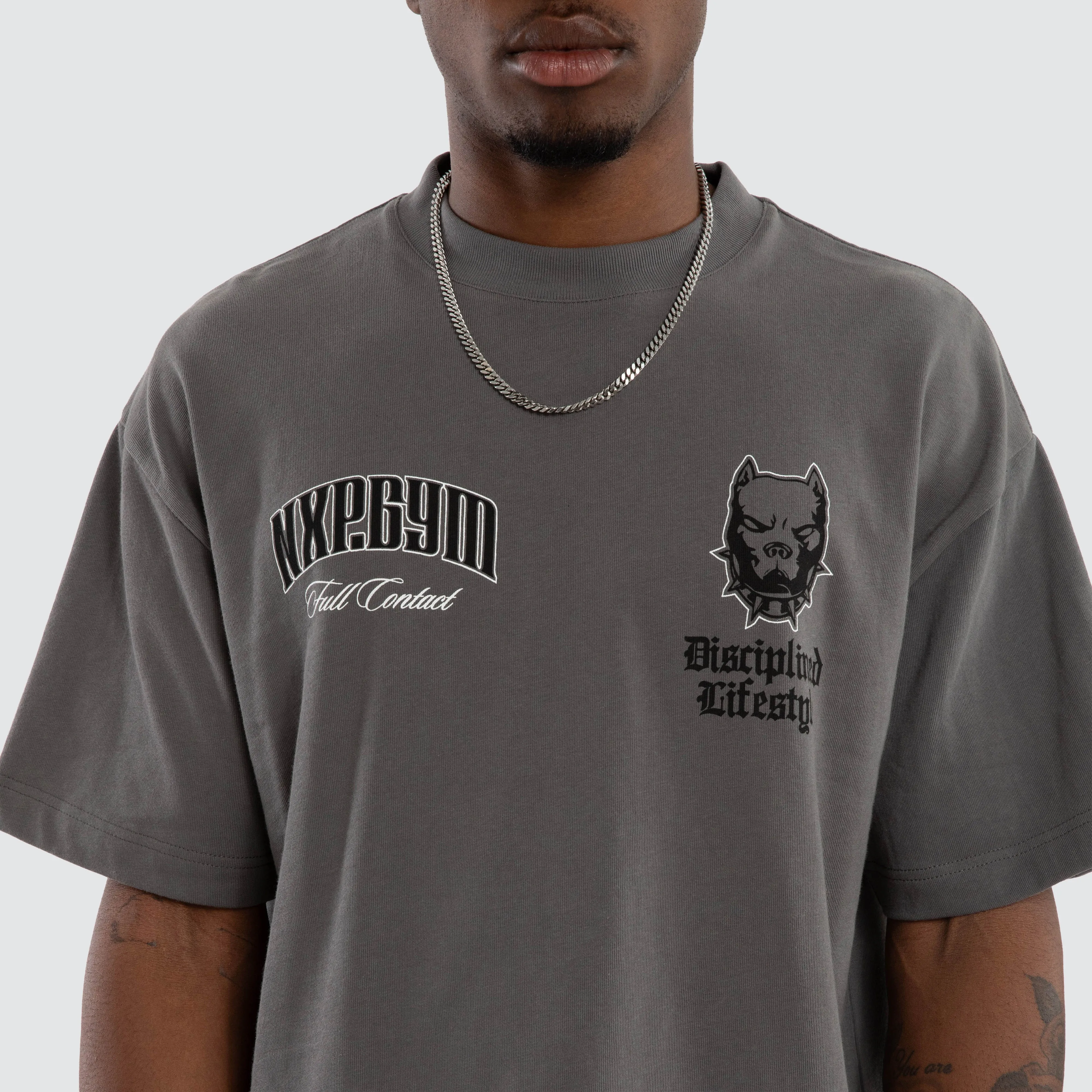 Inertia Street Tee Charcoal sold by Nena and Pasadena product image thumbnail 3