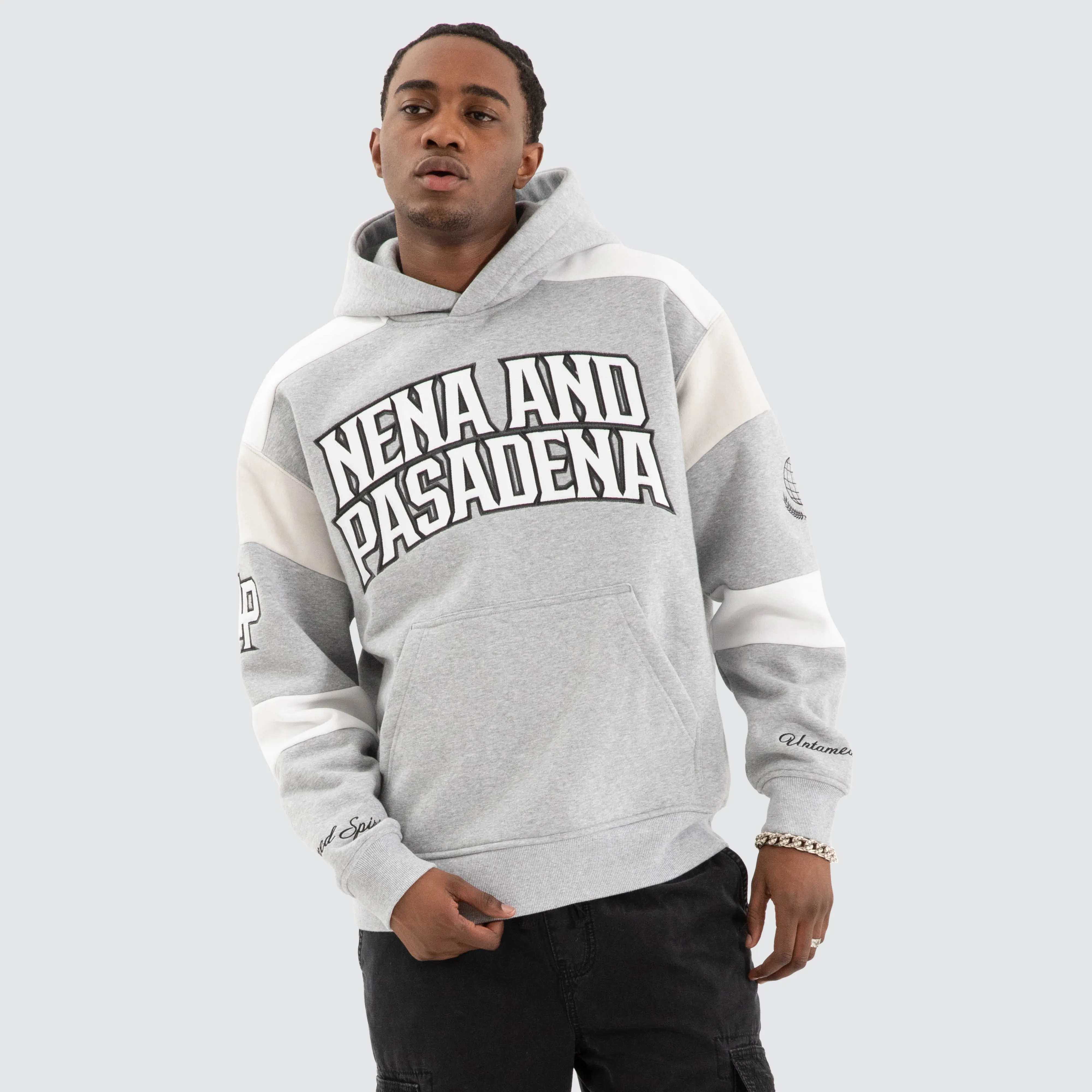 Conquer Relaxed Hoodie Grey Marle sold by Nena and Pasadena