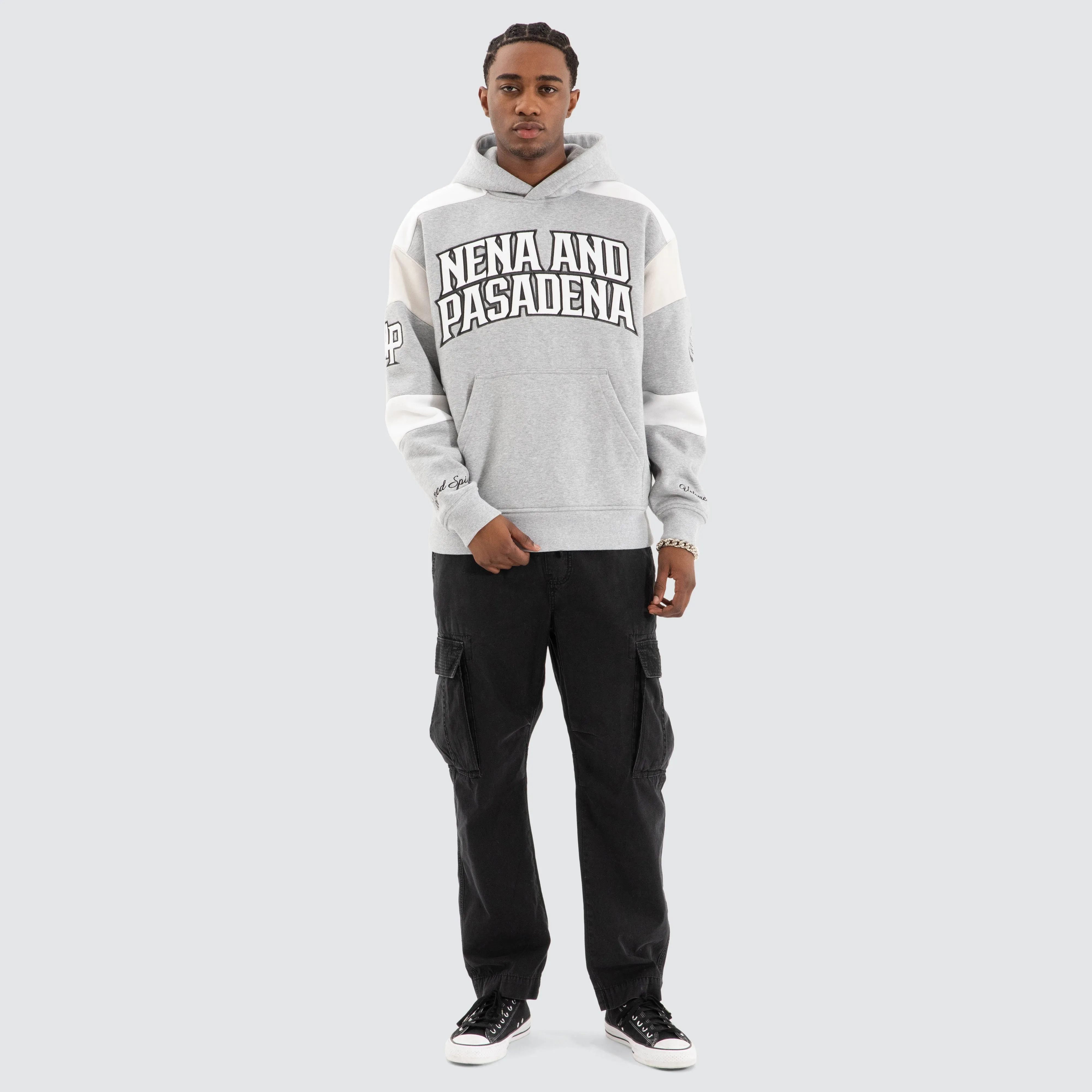 Conquer Relaxed Hoodie Grey Marle sold by Nena and Pasadena product image thumbnail 2