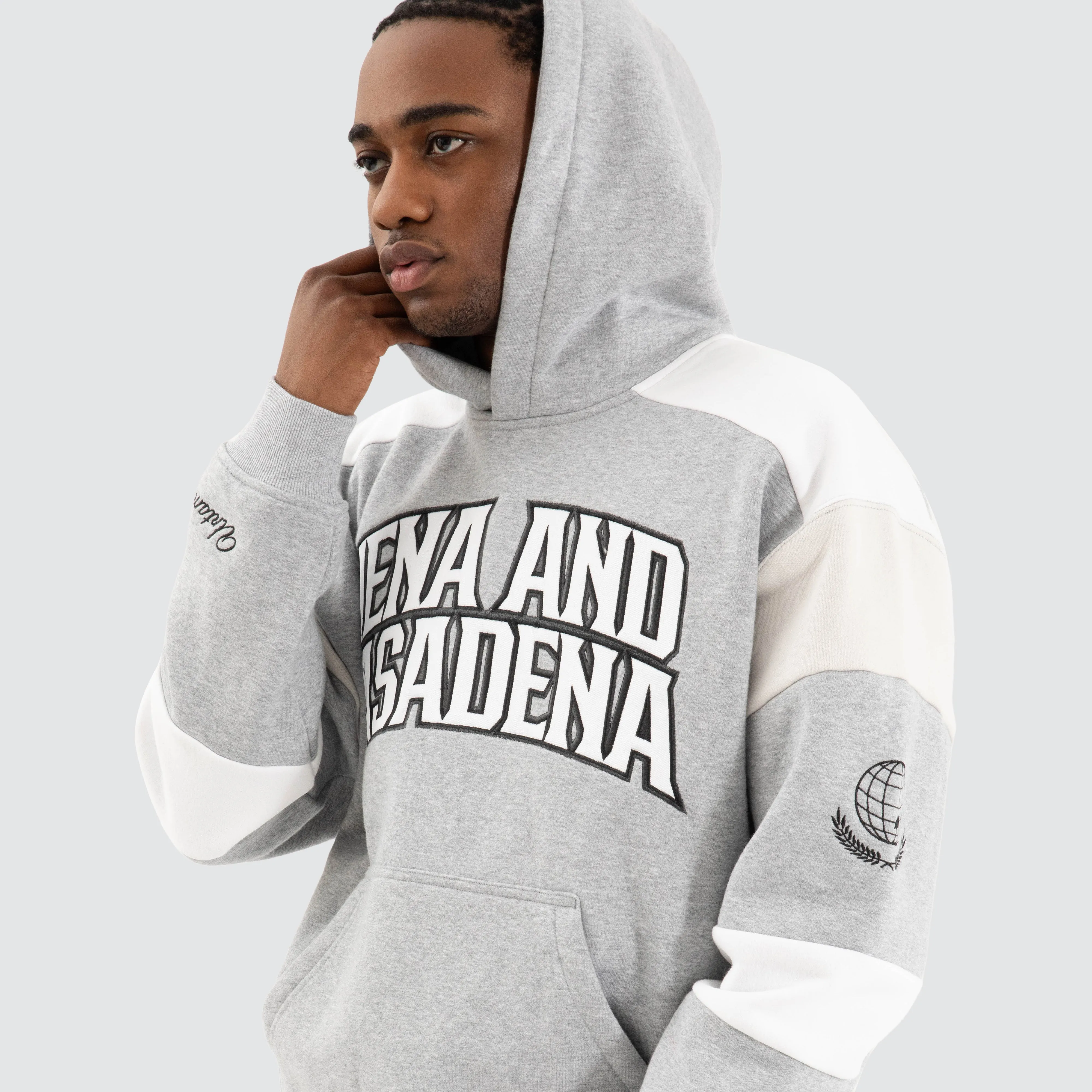 Conquer Relaxed Hoodie Grey Marle sold by Nena and Pasadena product image thumbnail 5