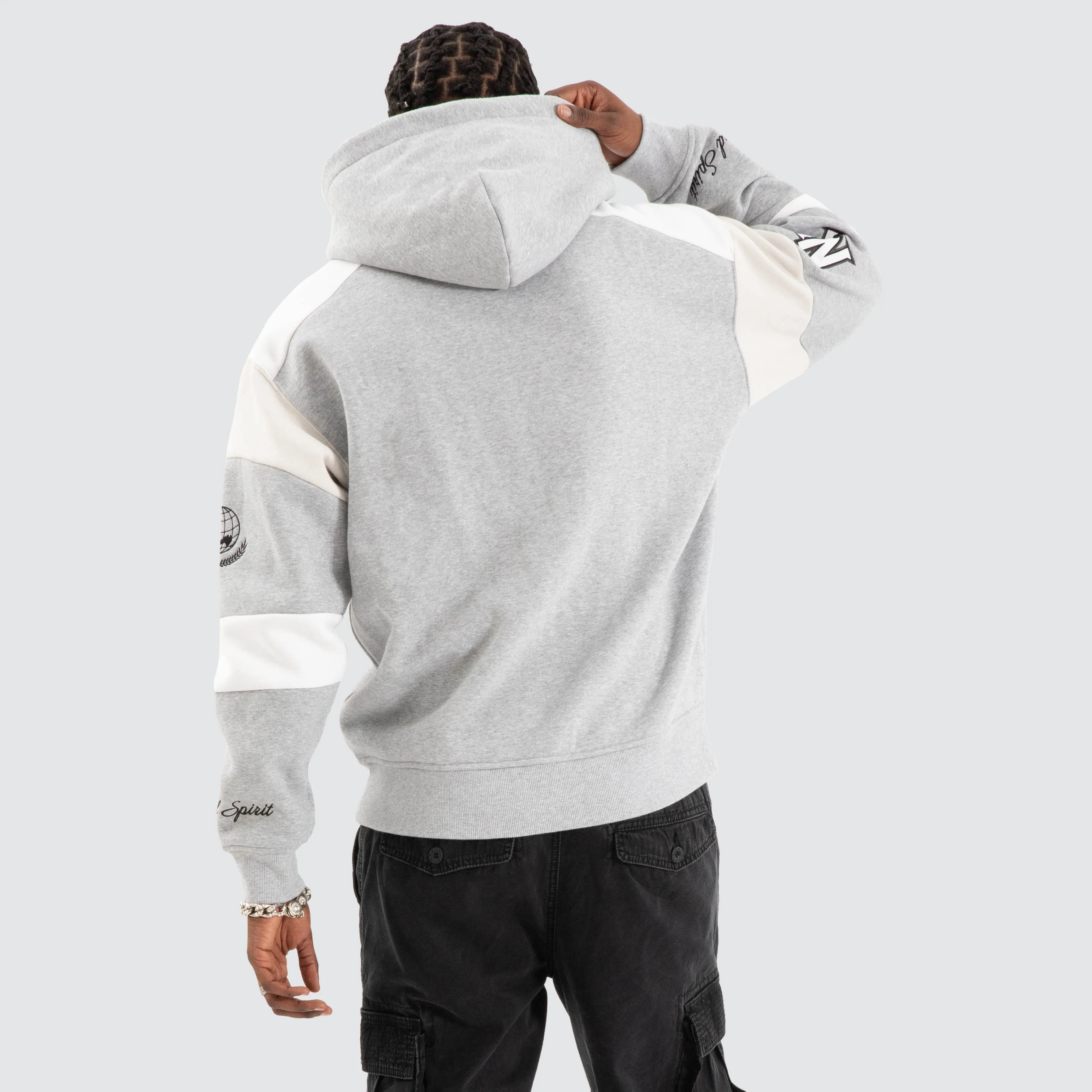 Conquer Relaxed Hoodie Grey Marle sold by Nena and Pasadena product image thumbnail 4