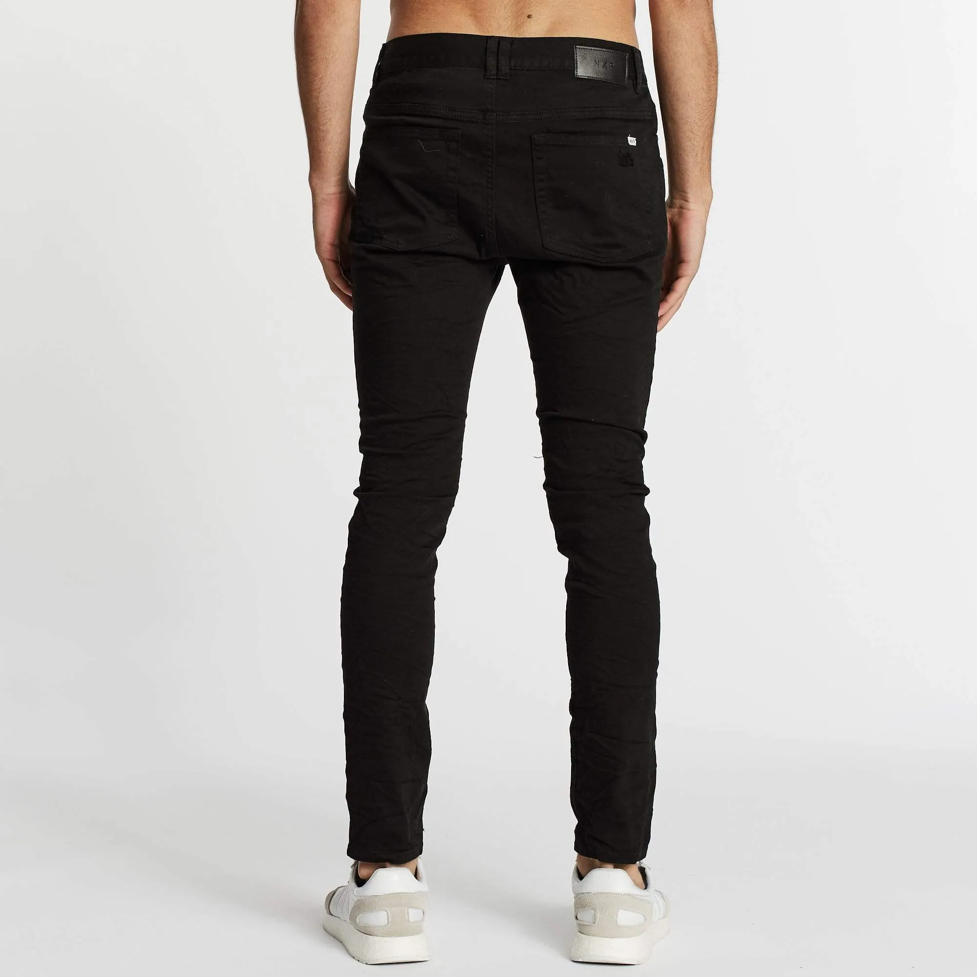 Tyler Super Skinny Fit Jean Destroyed Jet Black sold by Nena and Pasadena product image thumbnail 5