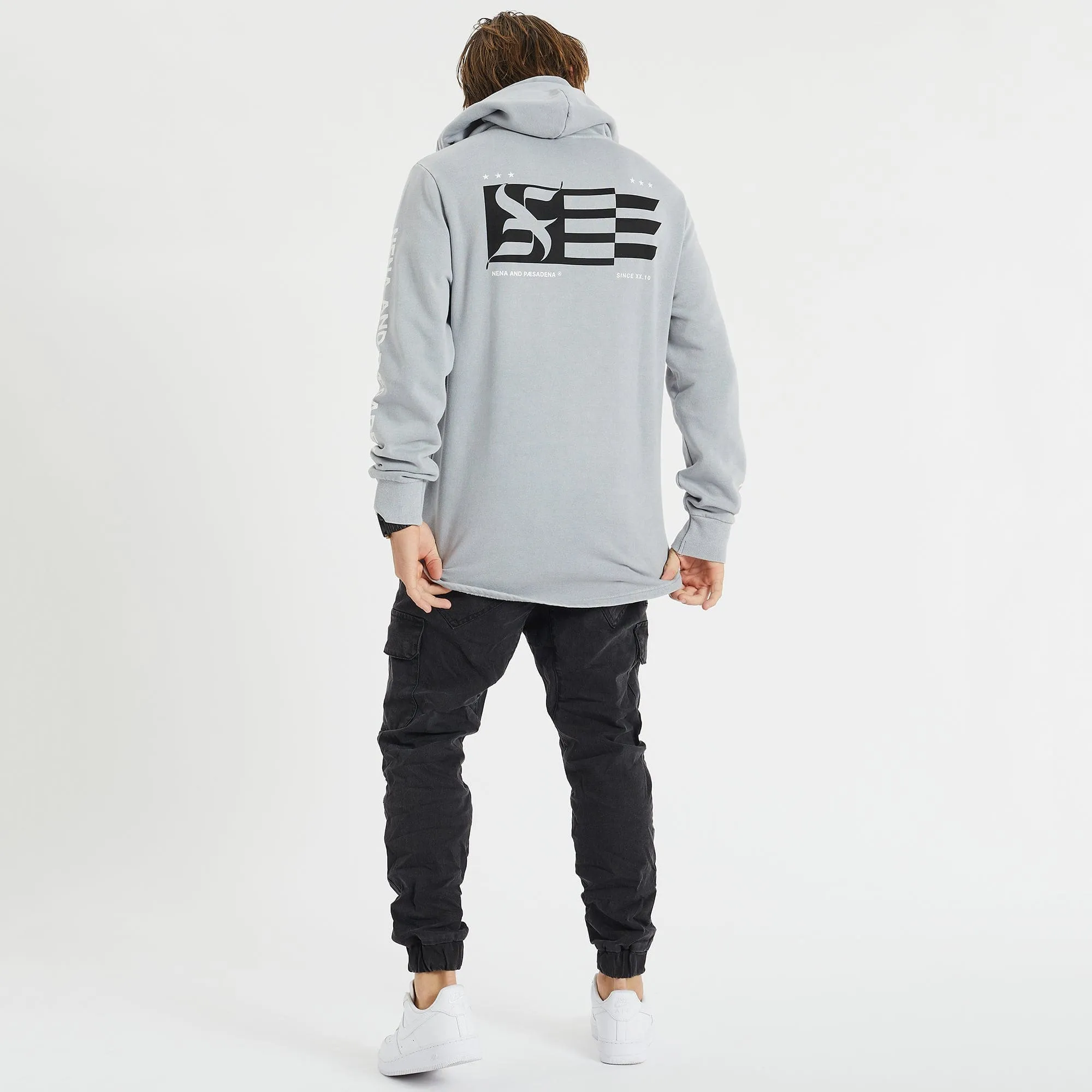 Future Hooded Dual Curved Hoodie Pigment Alloy sold by Nena and Pasadena product image thumbnail 2