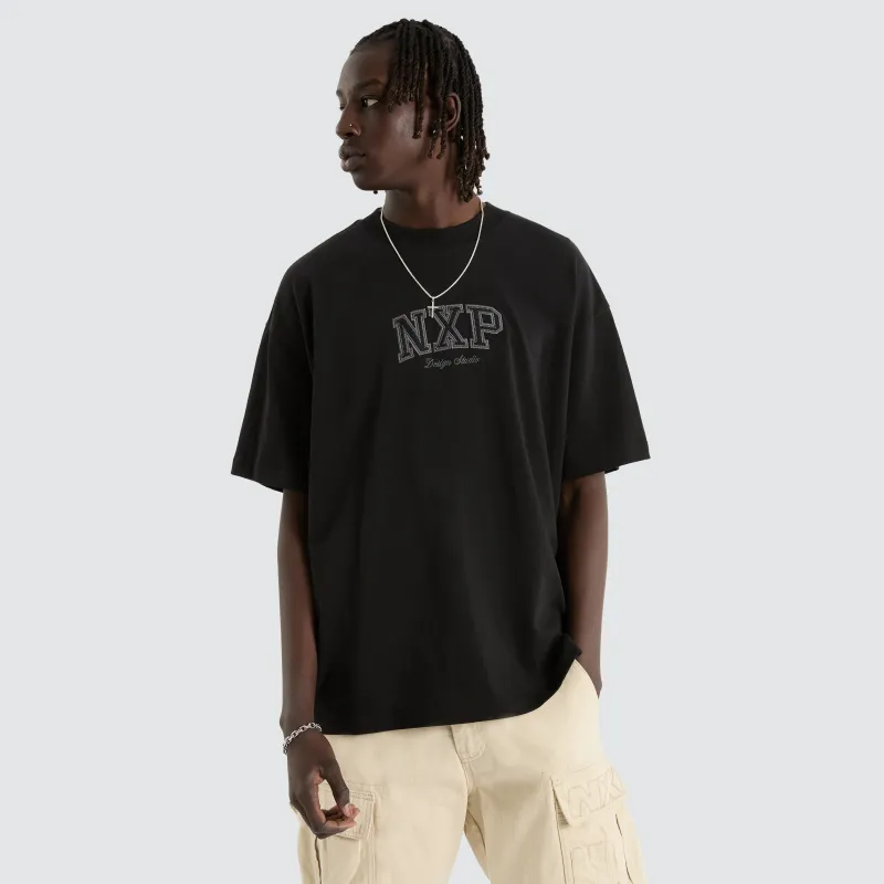 Everlong Raptor Tee Jet Black sold by Nena and Pasadena