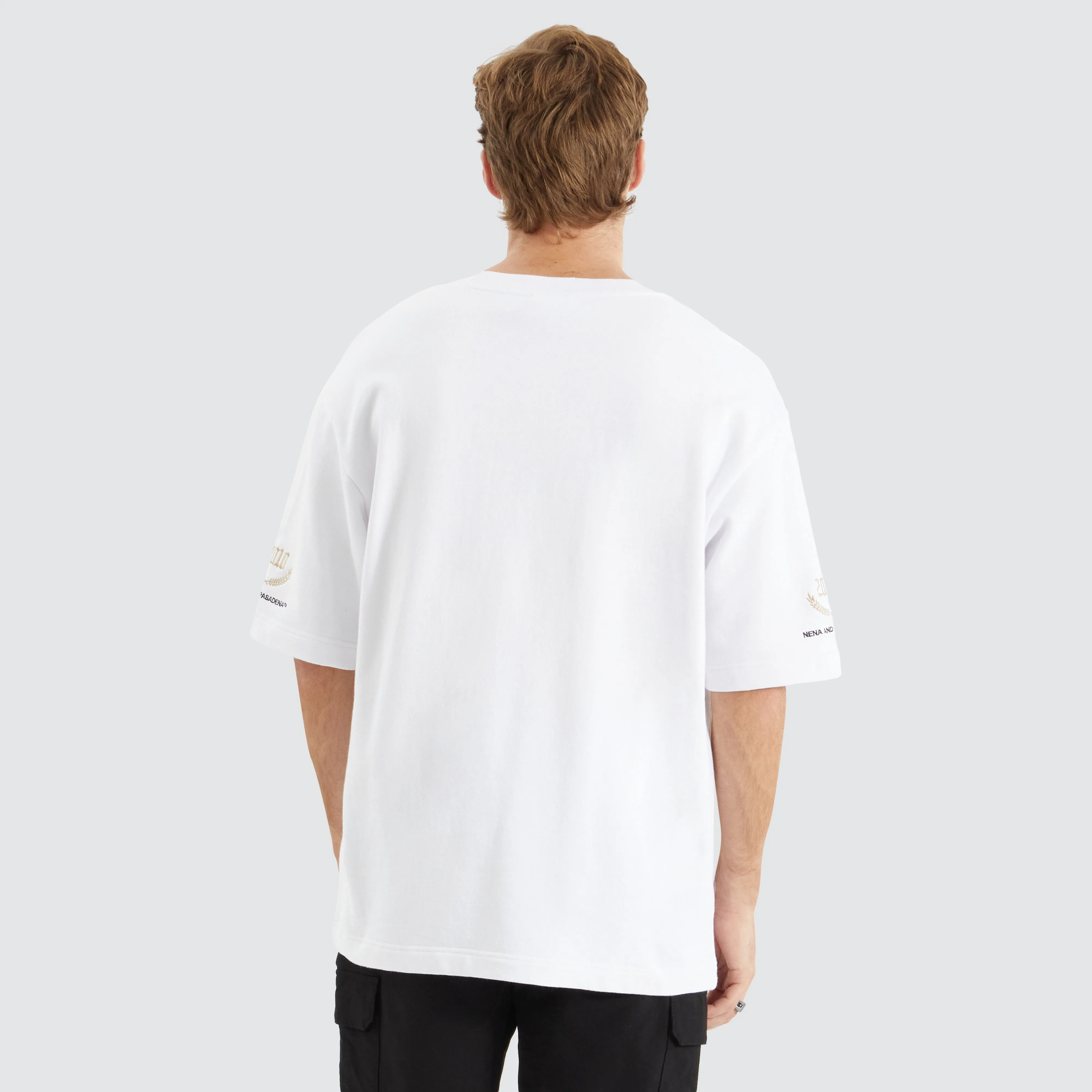 Fatal Loopback Oversized Tee Optical White sold by Nena and Pasadena product image thumbnail 3