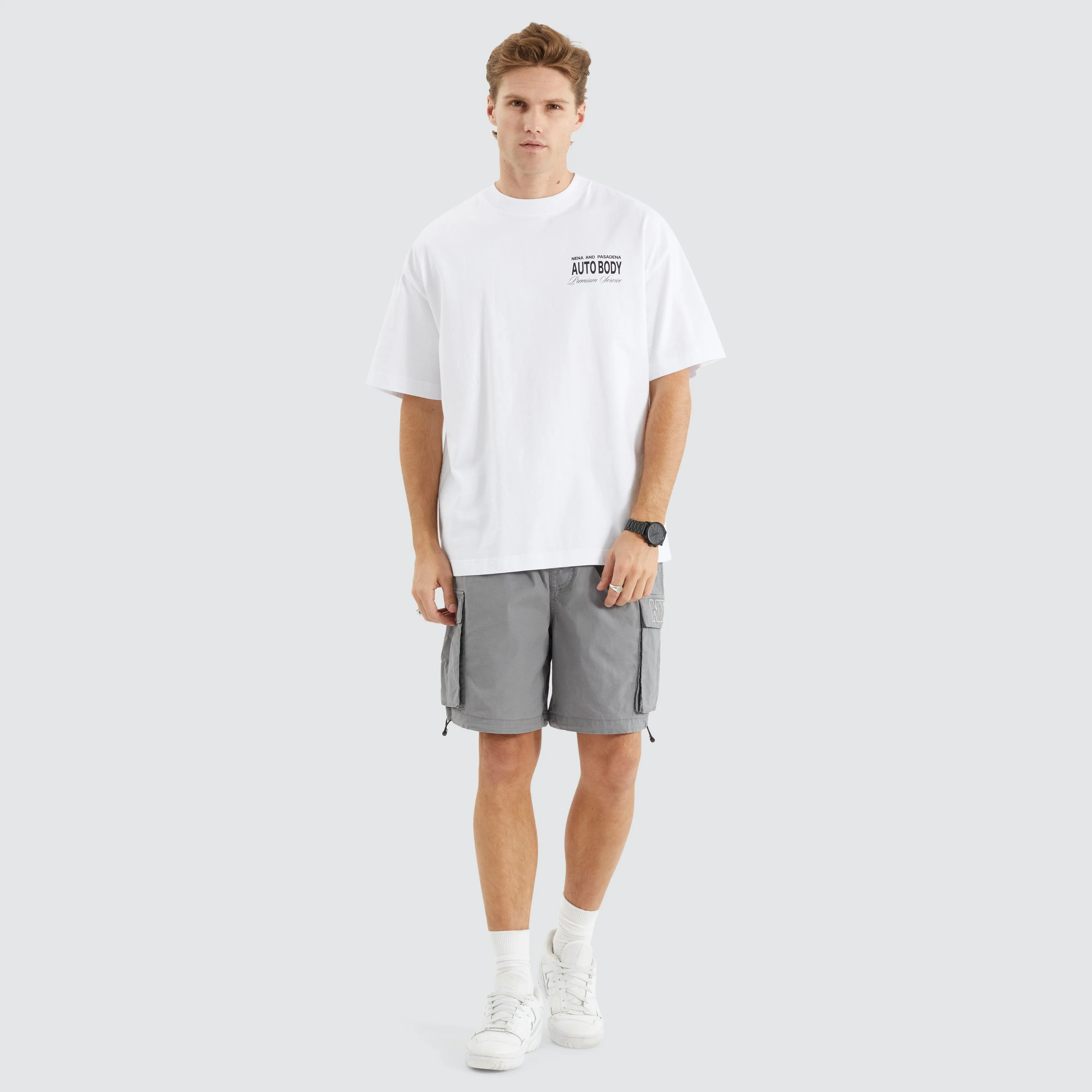 Steed Street Tee Optical White sold by Nena and Pasadena product image thumbnail 4