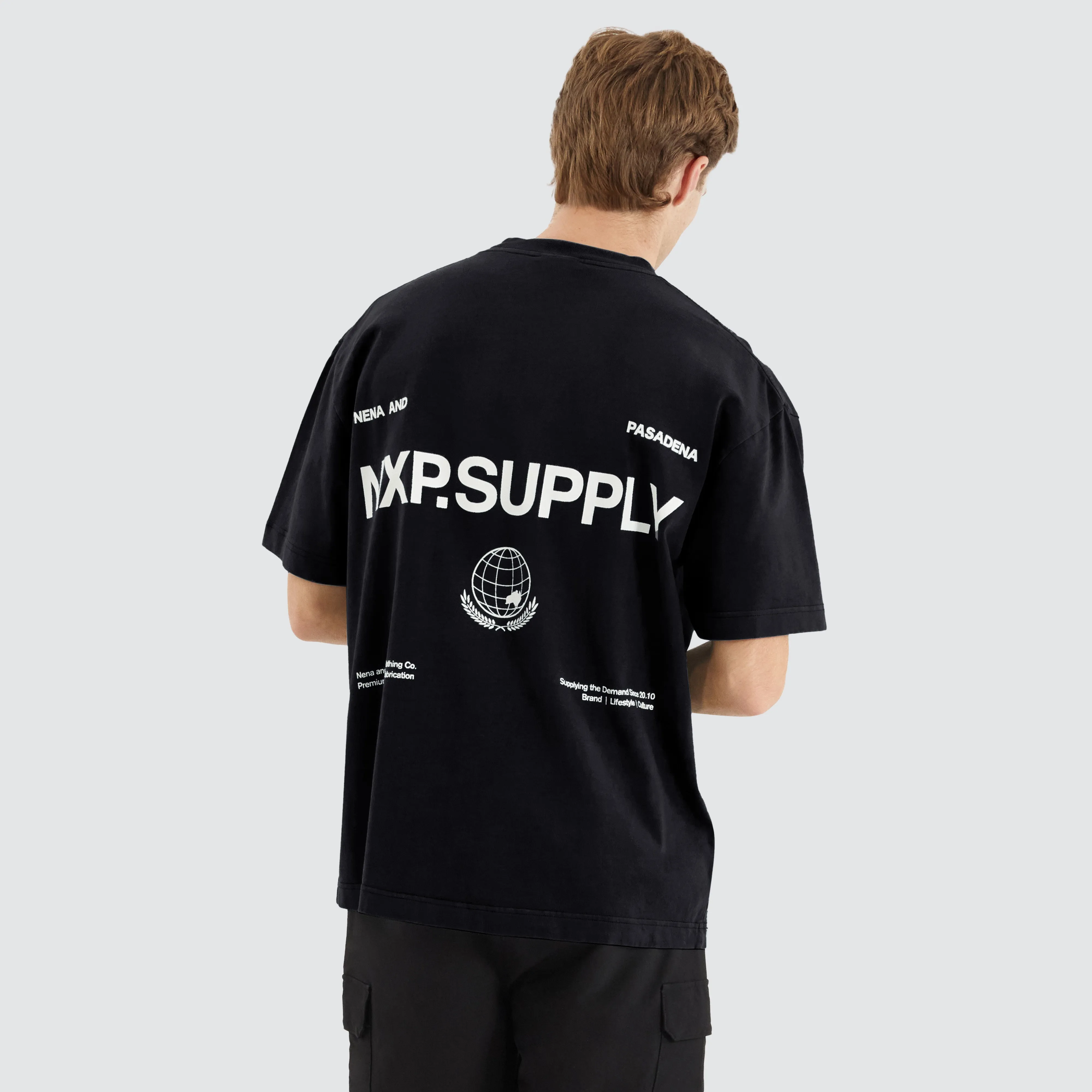 Tackle Street Tee Jet Black sold by Nena and Pasadena