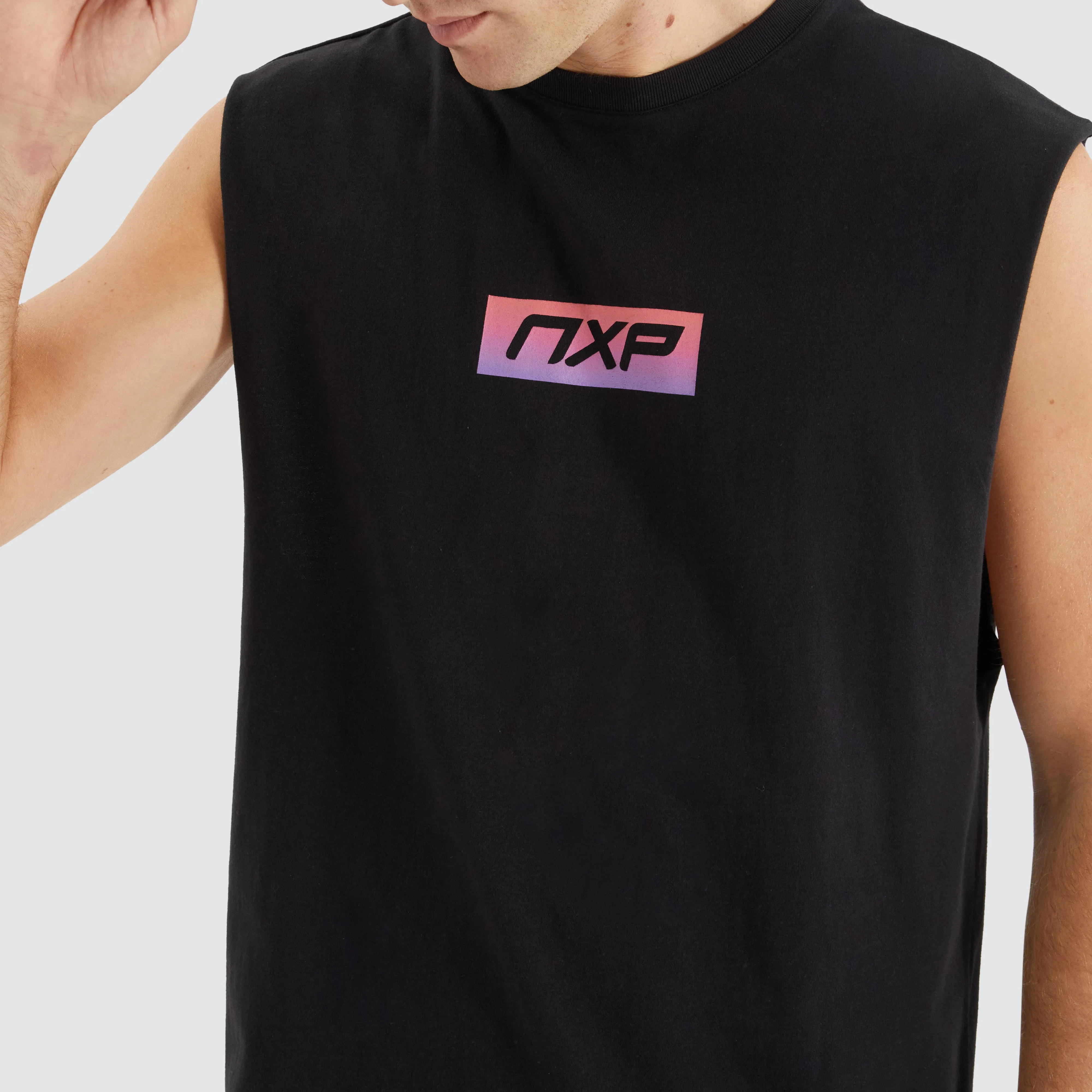 Inspired Scoop Back Muscle Jet Black sold by Nena and Pasadena product image thumbnail 3