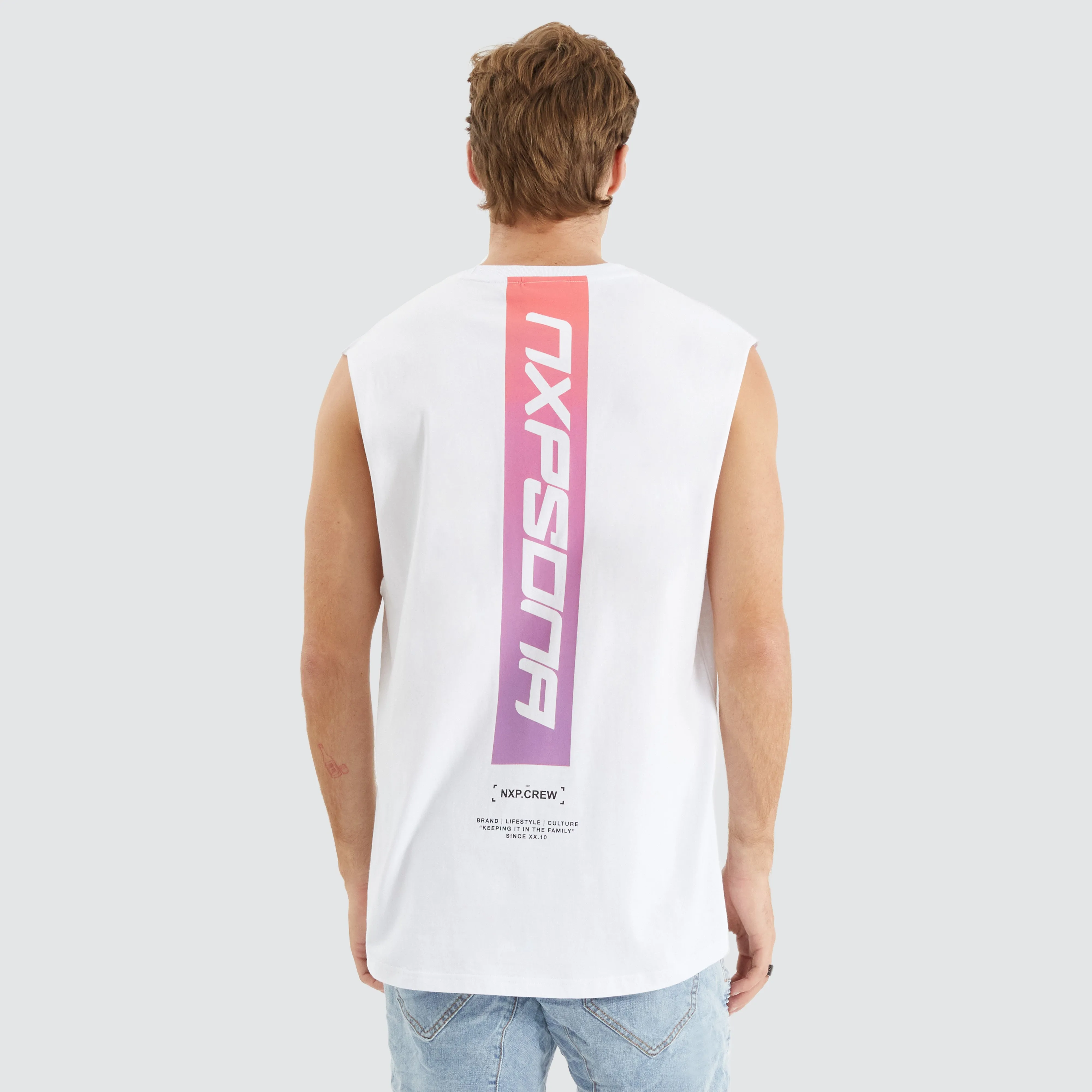 Inspired Scoop Back Muscle Optical White sold by Nena and Pasadena product image thumbnail 2