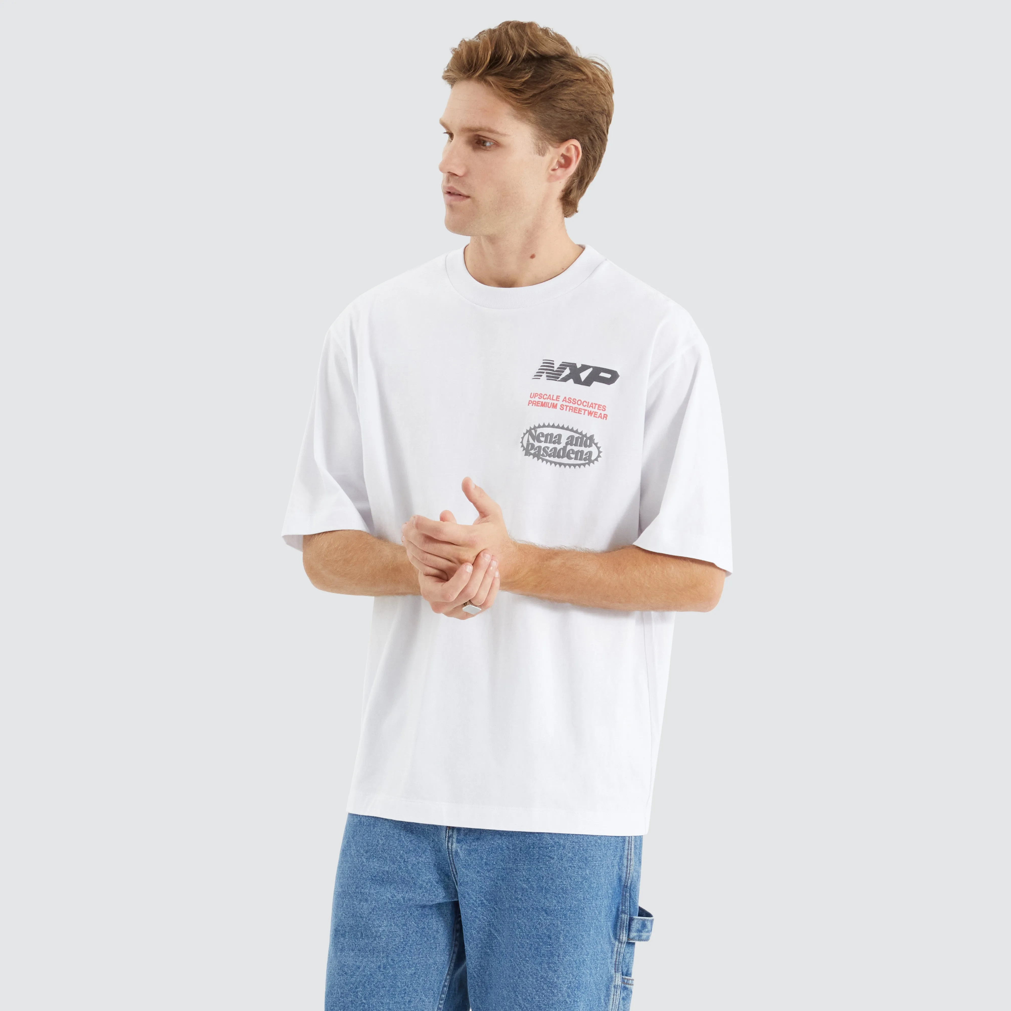 Agile Oversized Tee Optical White sold by Nena and Pasadena product image thumbnail 2