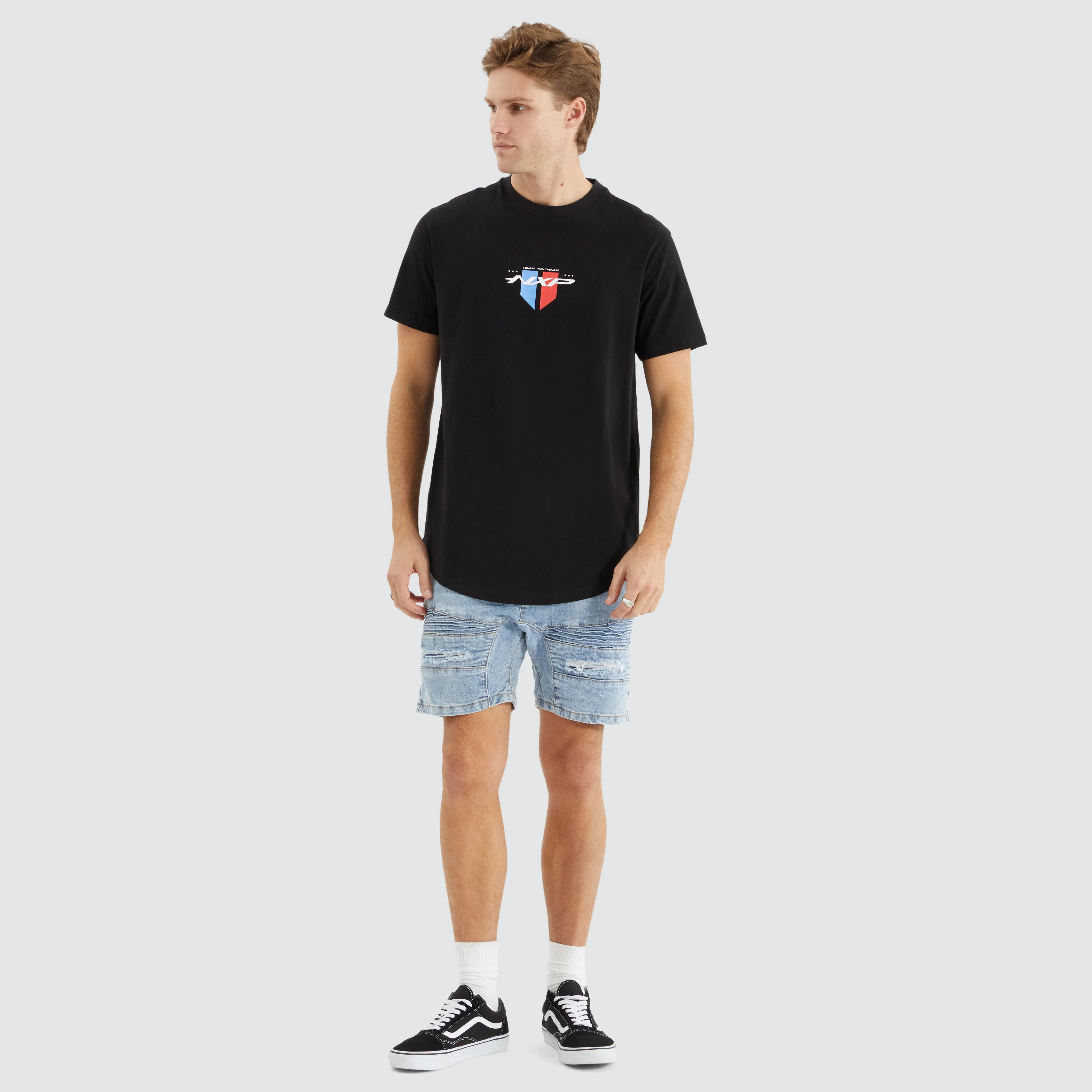 Wingman Dual Curved Tee Jet Black sold by Nena and Pasadena product image thumbnail 4